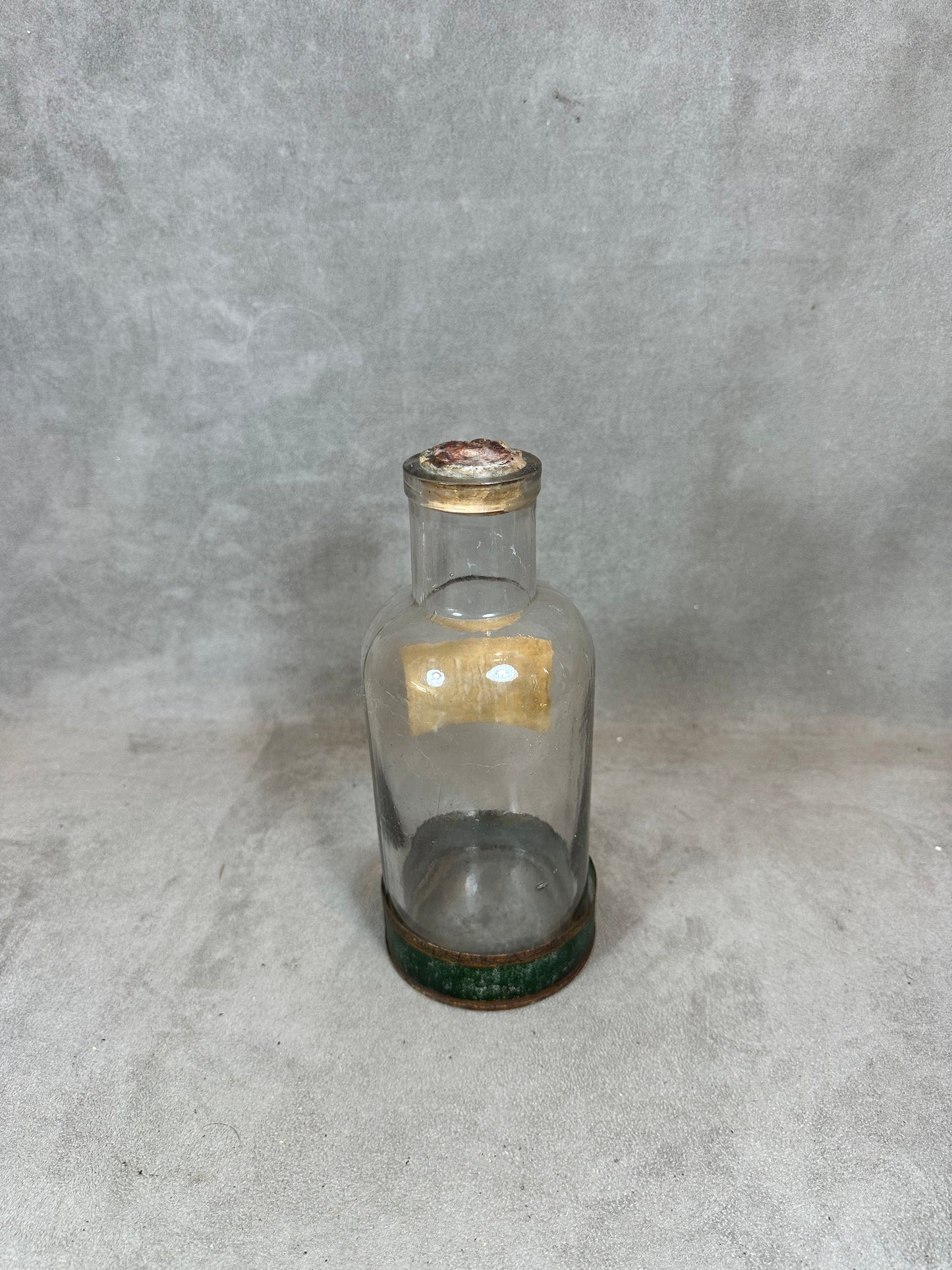 Pot à pharmacie ancien en verre " Pharmacie Centrale de l'Est " vintage Made in France 1900