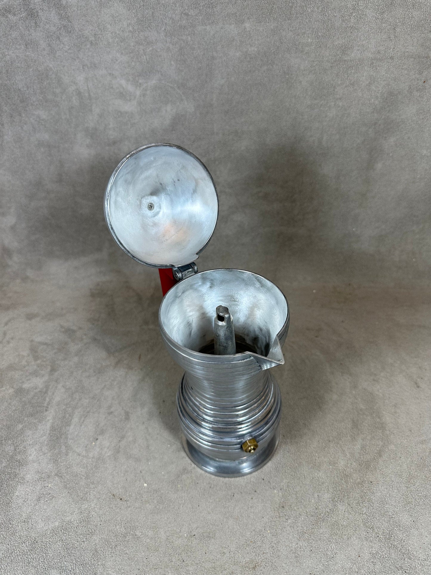 RARE Alessi Cafetière Pulcina 3 tasses vintage | Designer Michele de Lucchi | Made in Italy Fonte d'aluminium 1980 Pour induction
