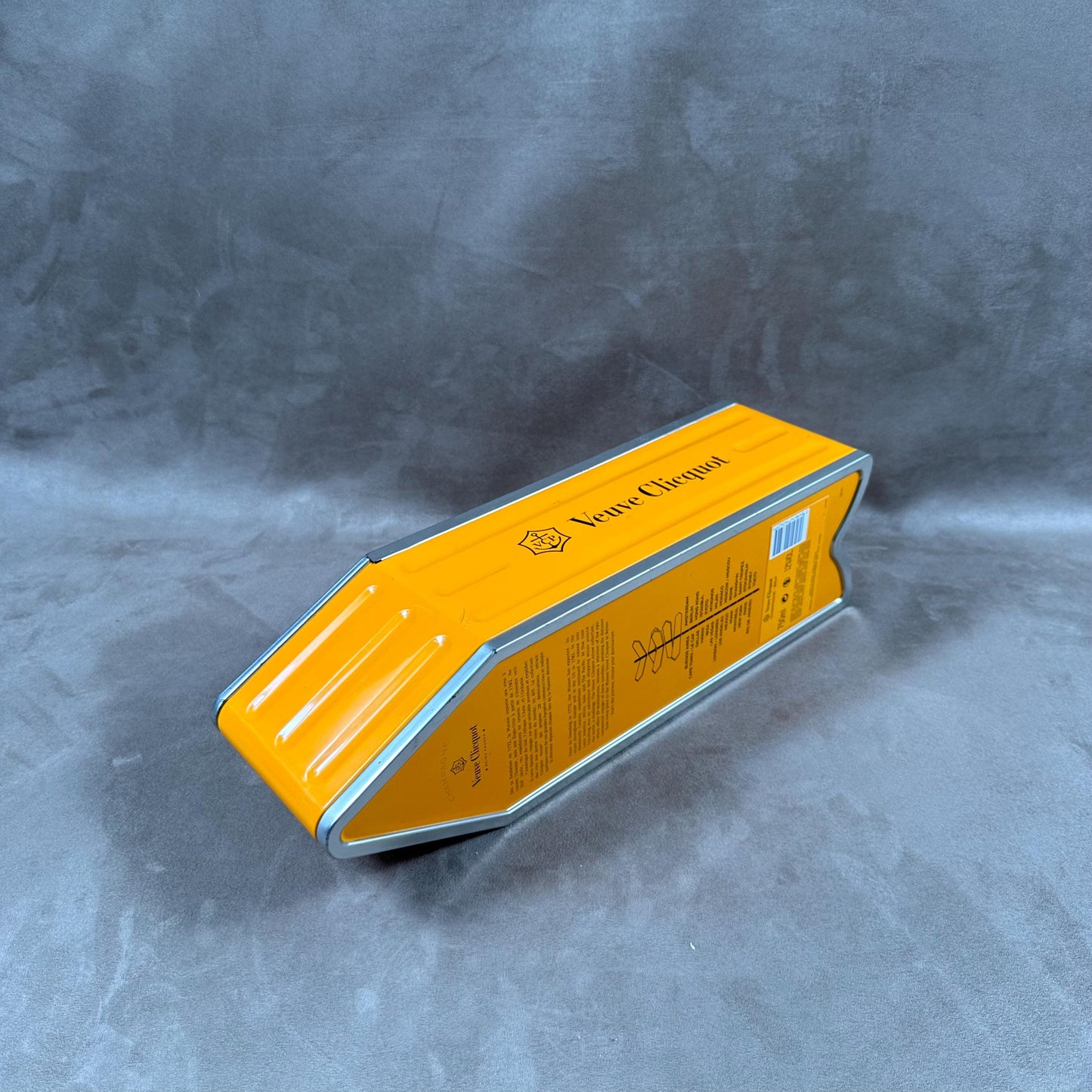 RARE Veuve Clicquot boite en métal panneau AMSTERDAM flèche orange Arrow box Année 1990