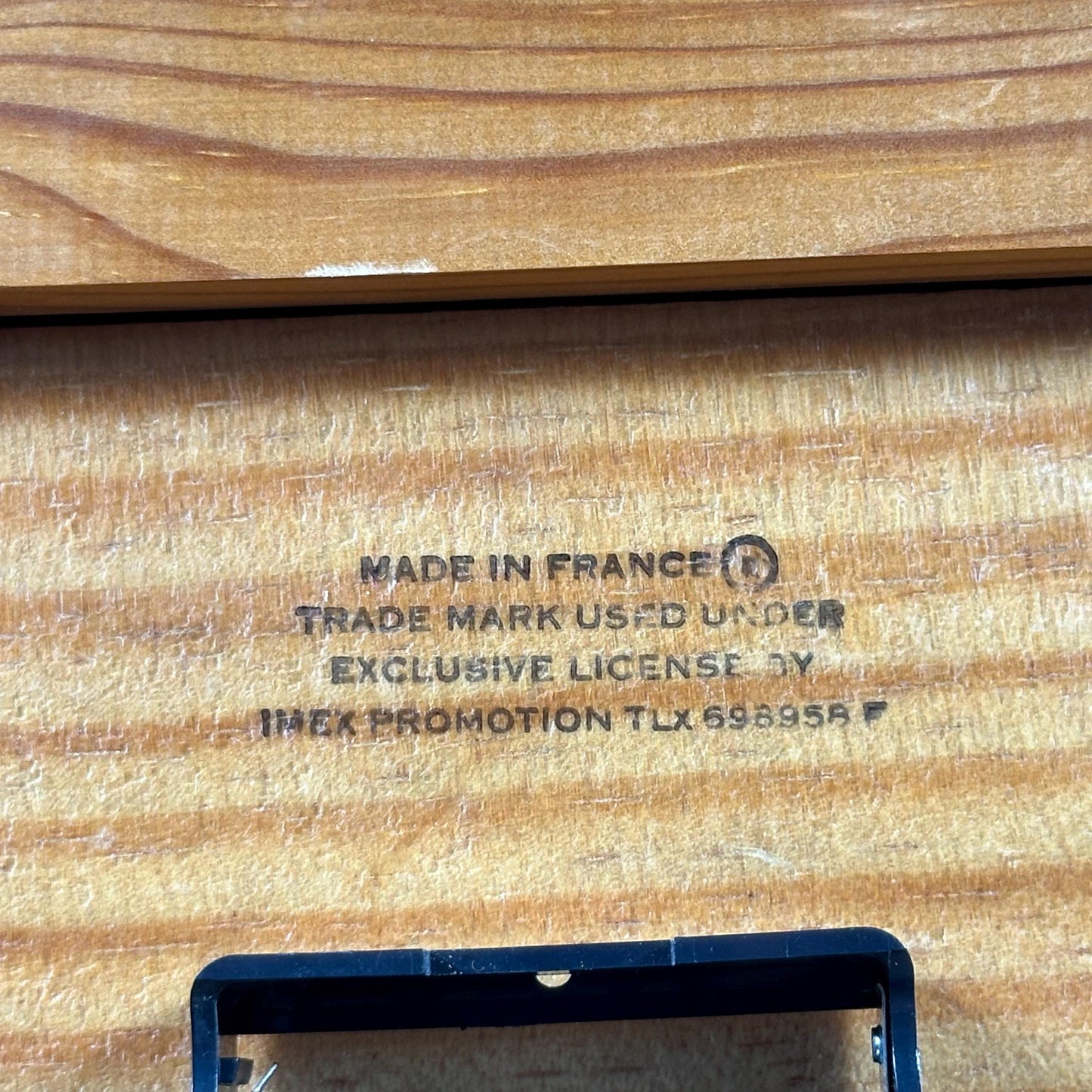 VERY RARE Horloge en bois champagne Louis Roederer Made in France Années 1980