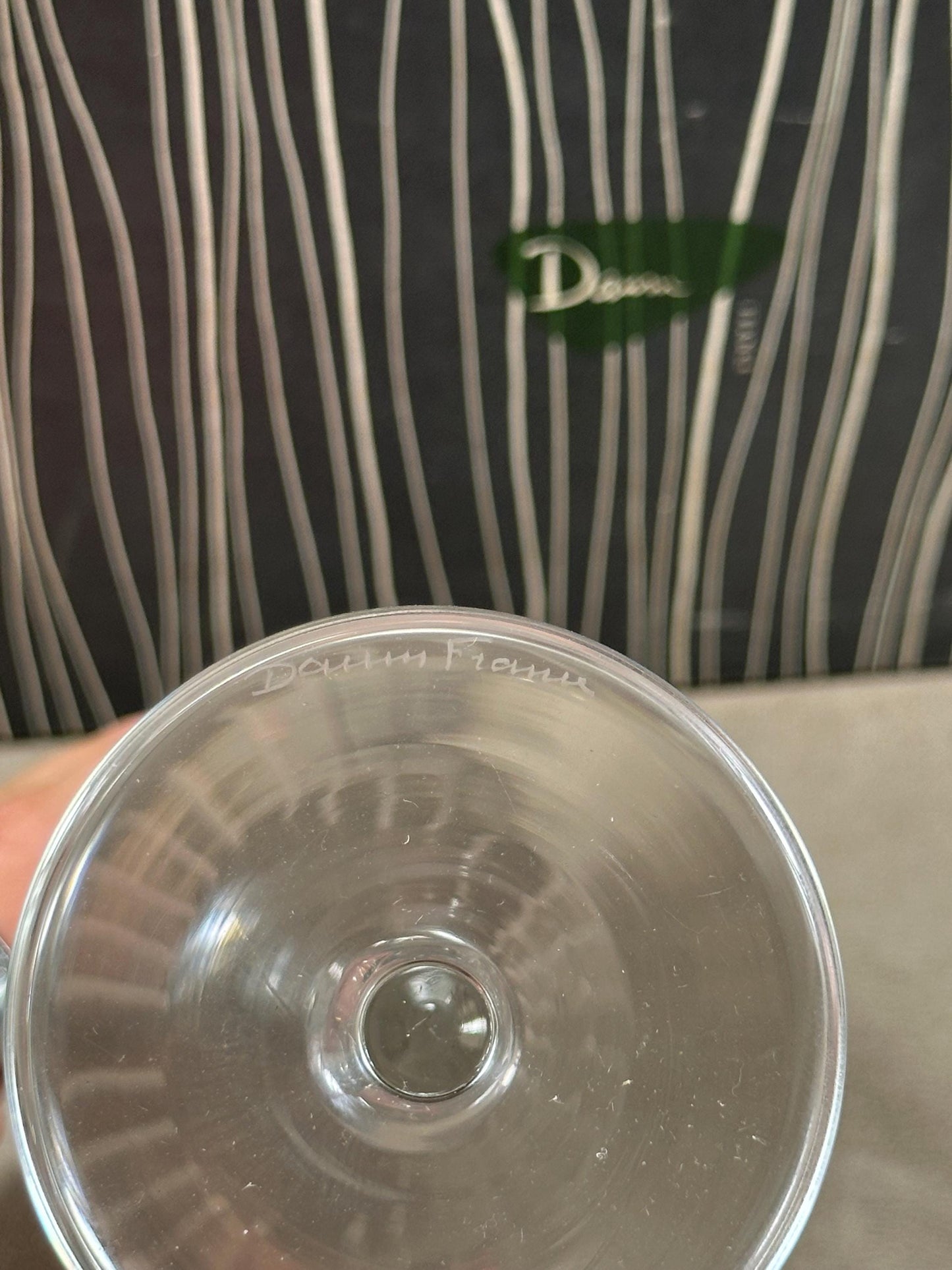 VERY RARE Magnifique lot de 12 verres DAUM en cristal modèle Suroy vintage avec boite d'origine Made in France Années 1960