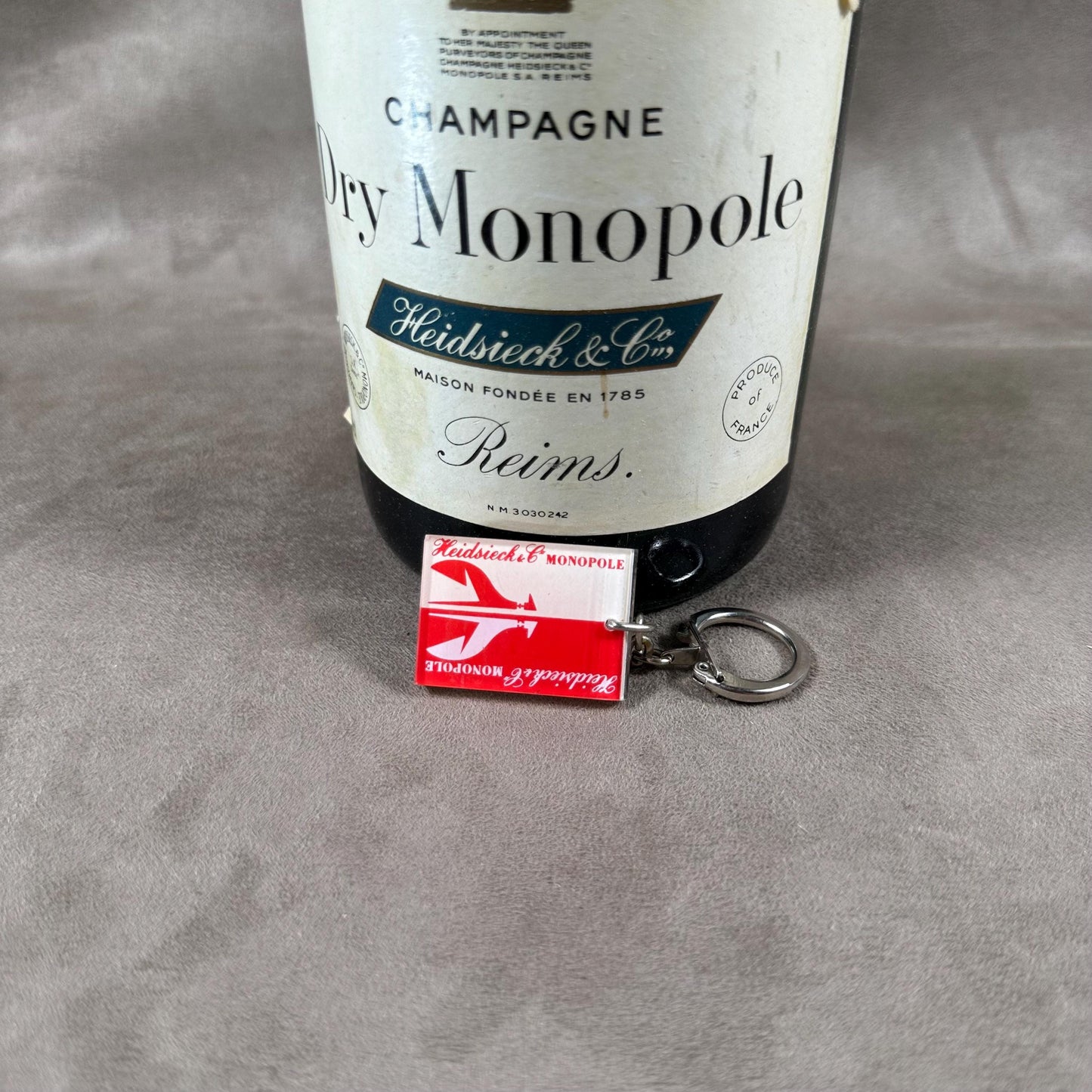 Porte clés Champagne Heidsieck & Co Monopole Made in France Vintage 1960