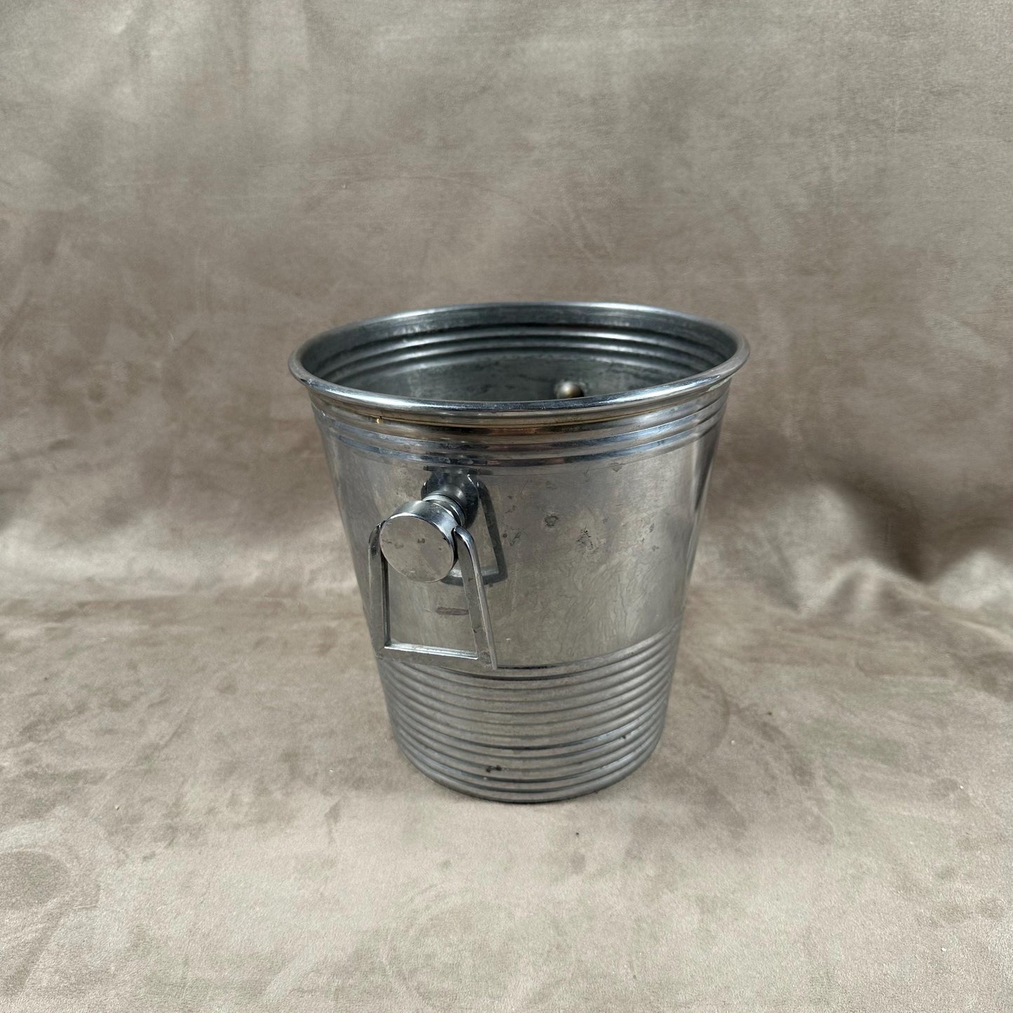 Magnificent silver metal champagne bucket Made in France 1970s