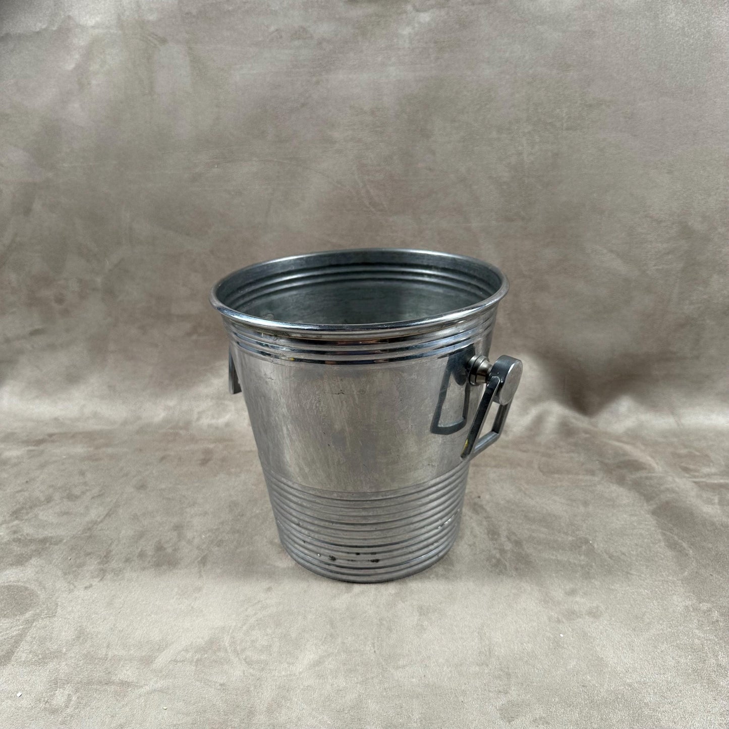Magnificent silver metal champagne bucket Made in France 1970s