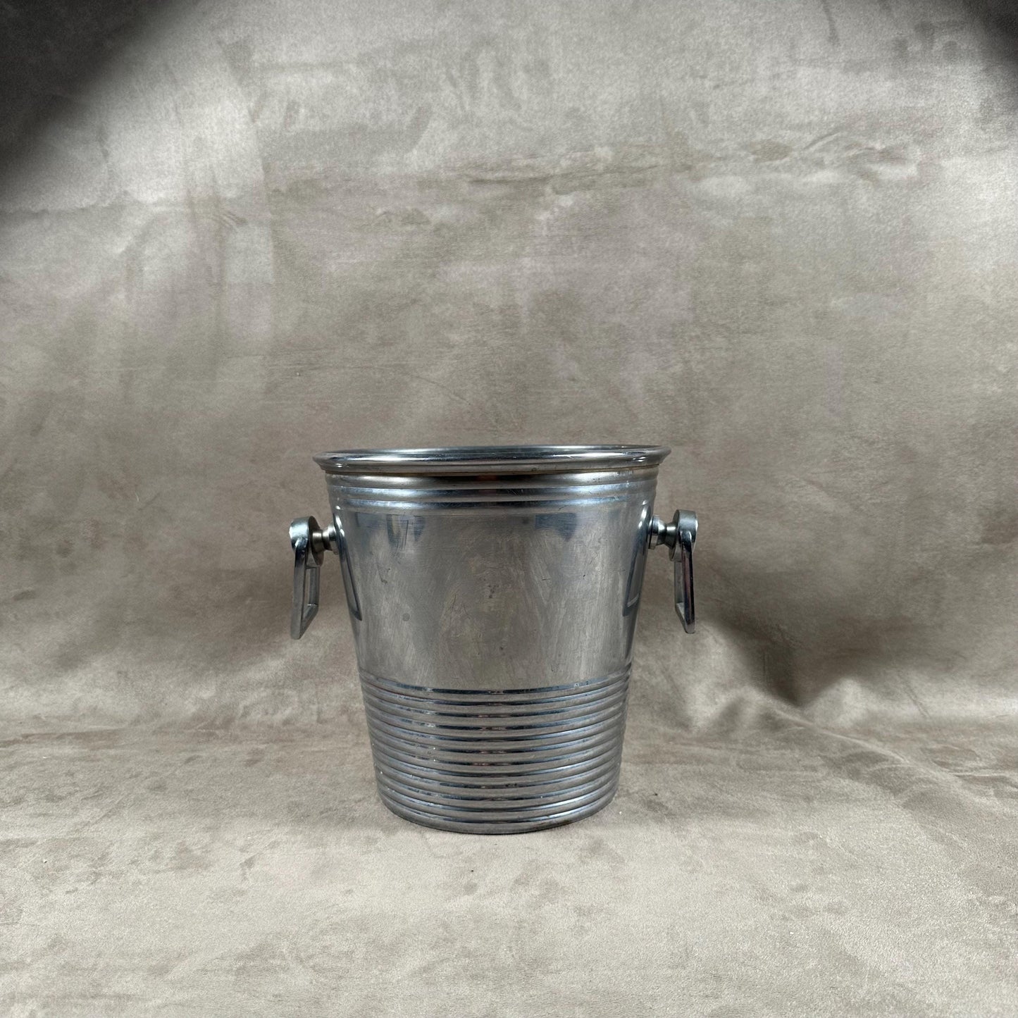 Magnificent silver metal champagne bucket Made in France 1970s