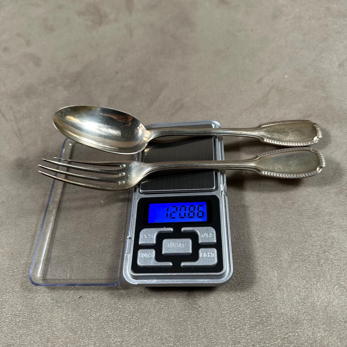 VERY RARE Set of 2 CHRISTOFLE christening cutlery in solid sterling silver 925 Minerva hallmark Made in France 1900's