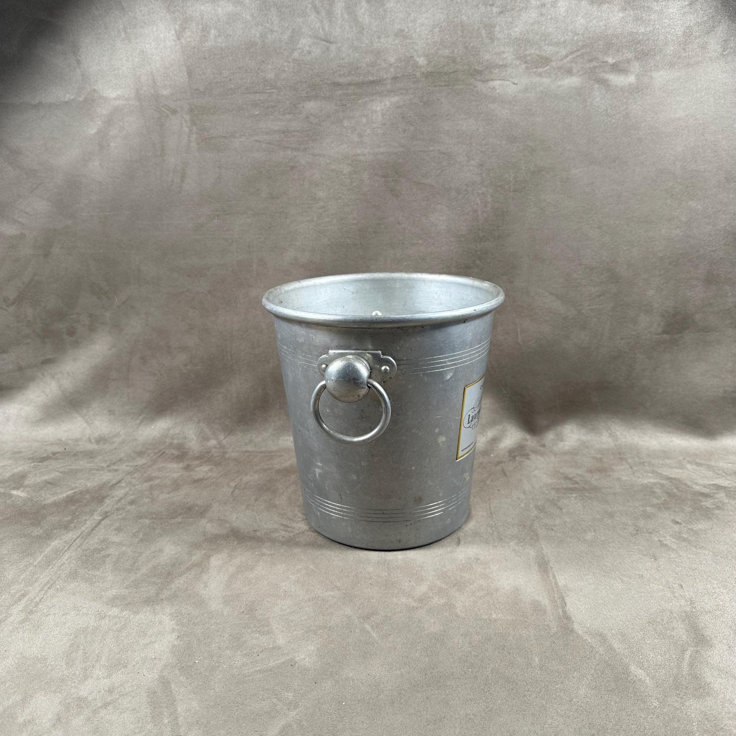 Seau à champagne en aluminium Laurent-Perrier vintage made in france Années 1970
