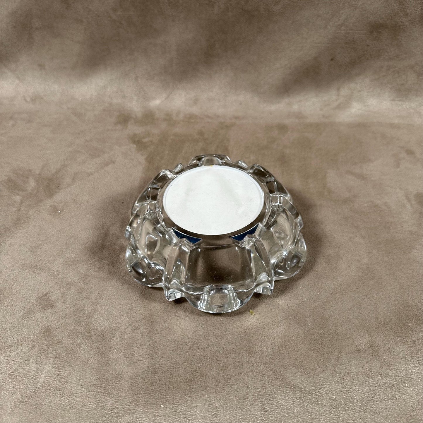Werbeaschenbecher aus Glas, Philipponnat Champagne Mareuil sur Ay, Hergestellt in Frankreich, Vintage 1970