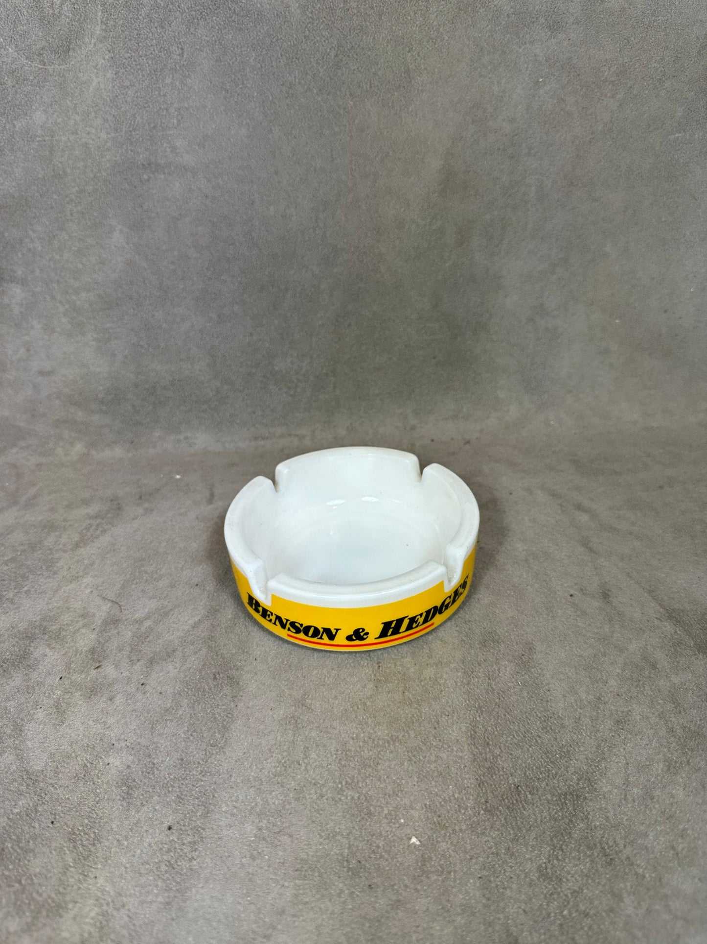 Benson & Hedges Glas Werbeaschenbecher, Made in France, Vintage 1980