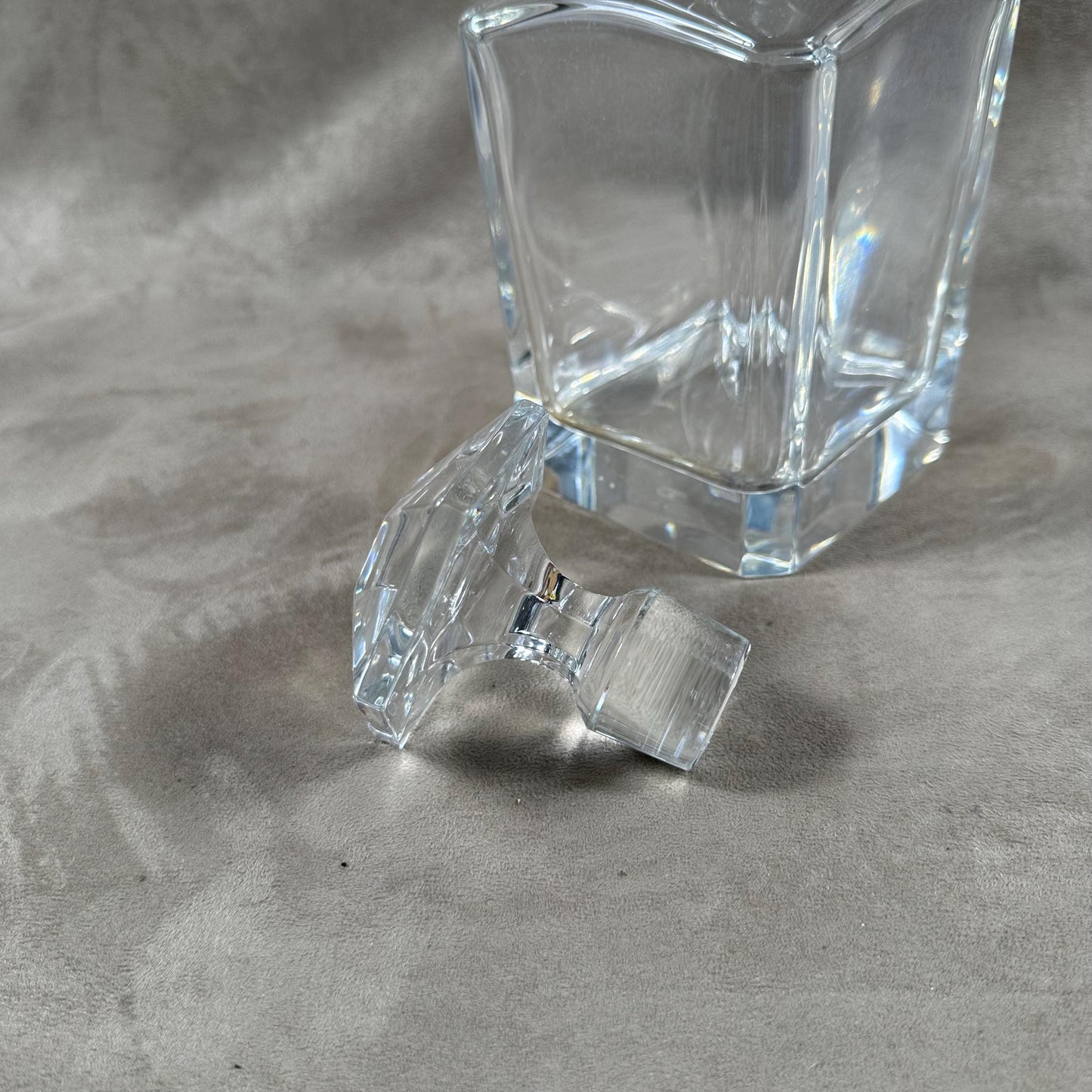 Vintage Crystal de France Whiskey Crystal Decanter Made in France 1950