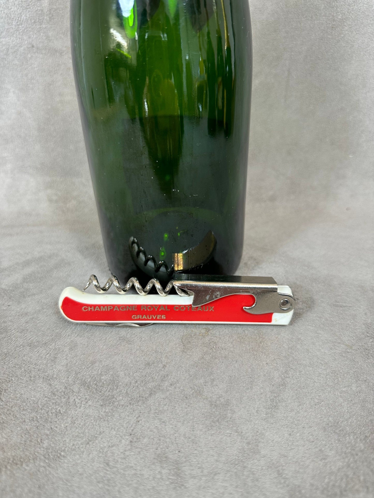 Tire-bouchon Sommelier Publicitaire, Champagne Royal Coteaux Grauves, Made in France, Vintage 1980