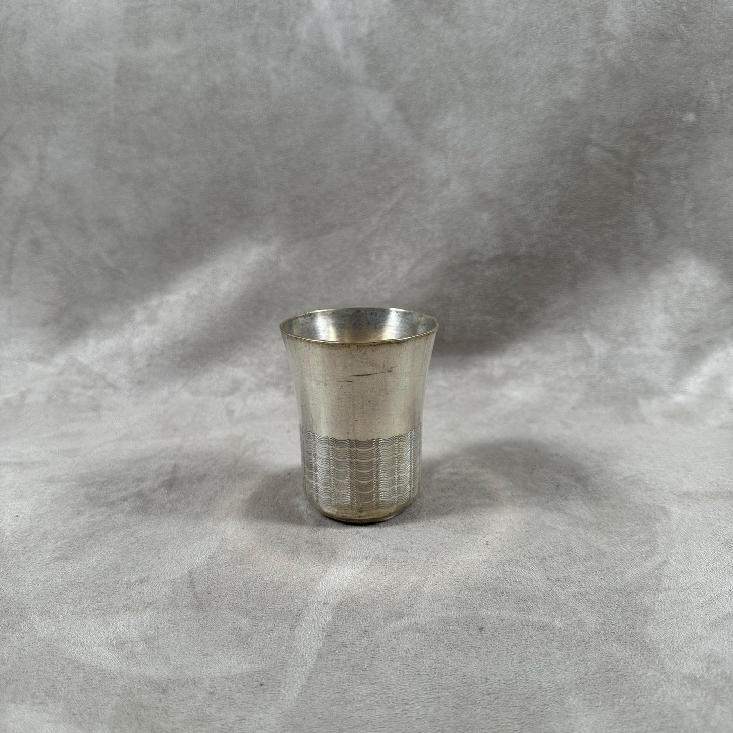 Timbale de baptêmes en métal argenté Made in France 1970's