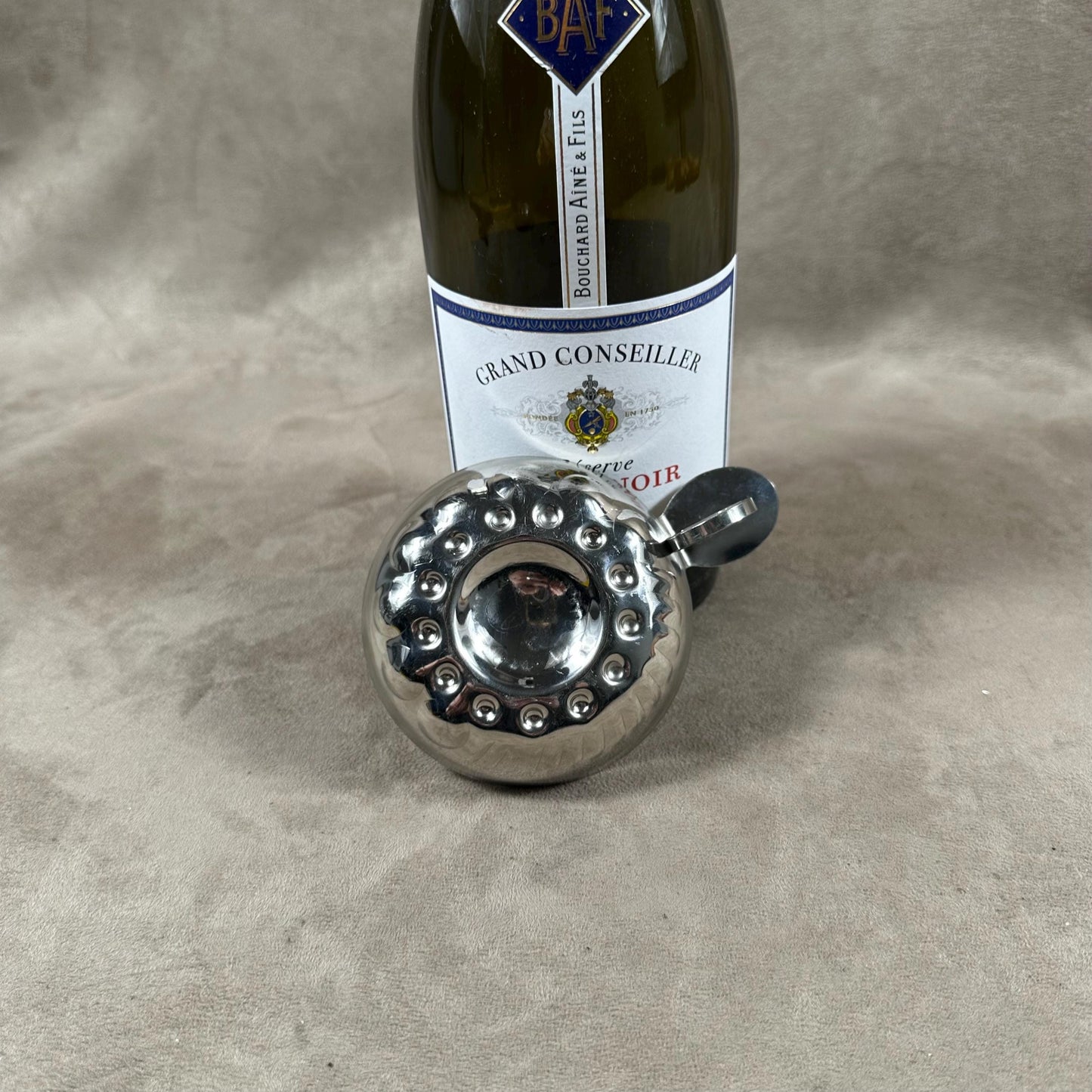 Tastevin en Acier Les Grappilleurs du Beaujolais, Made in France, Vintage 1970