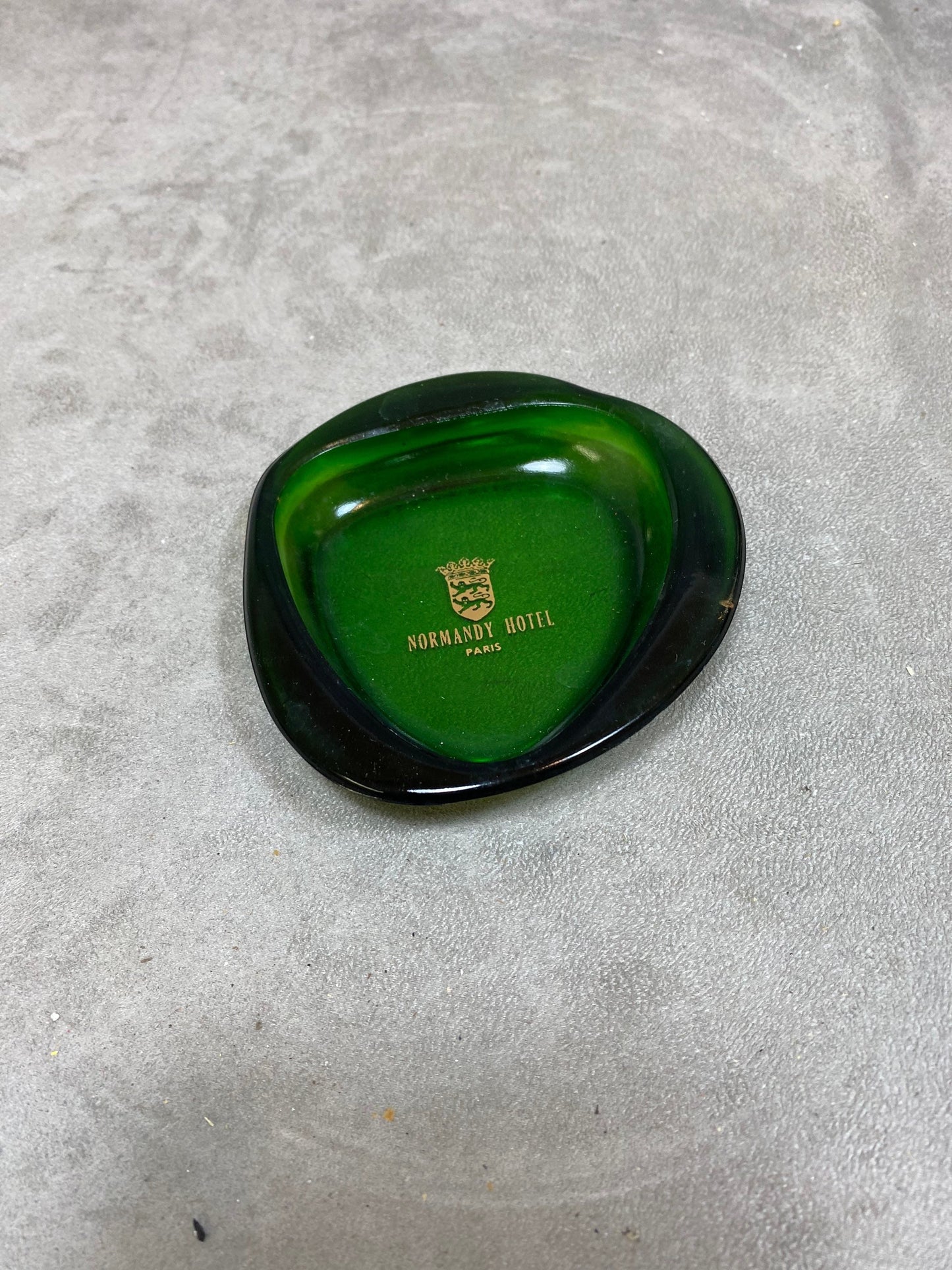 Werbeaschenbecher aus Opalex, Normandy Hotel Paris, Made in France, Vintage 1970