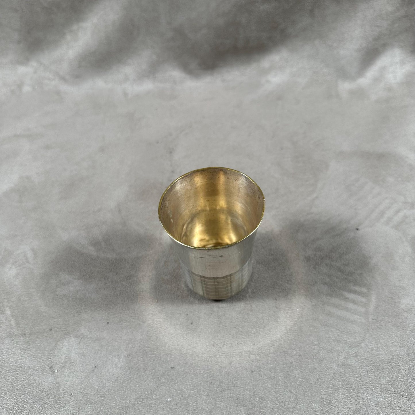 Timbale de baptêmes en métal argenté Made in France 1970's