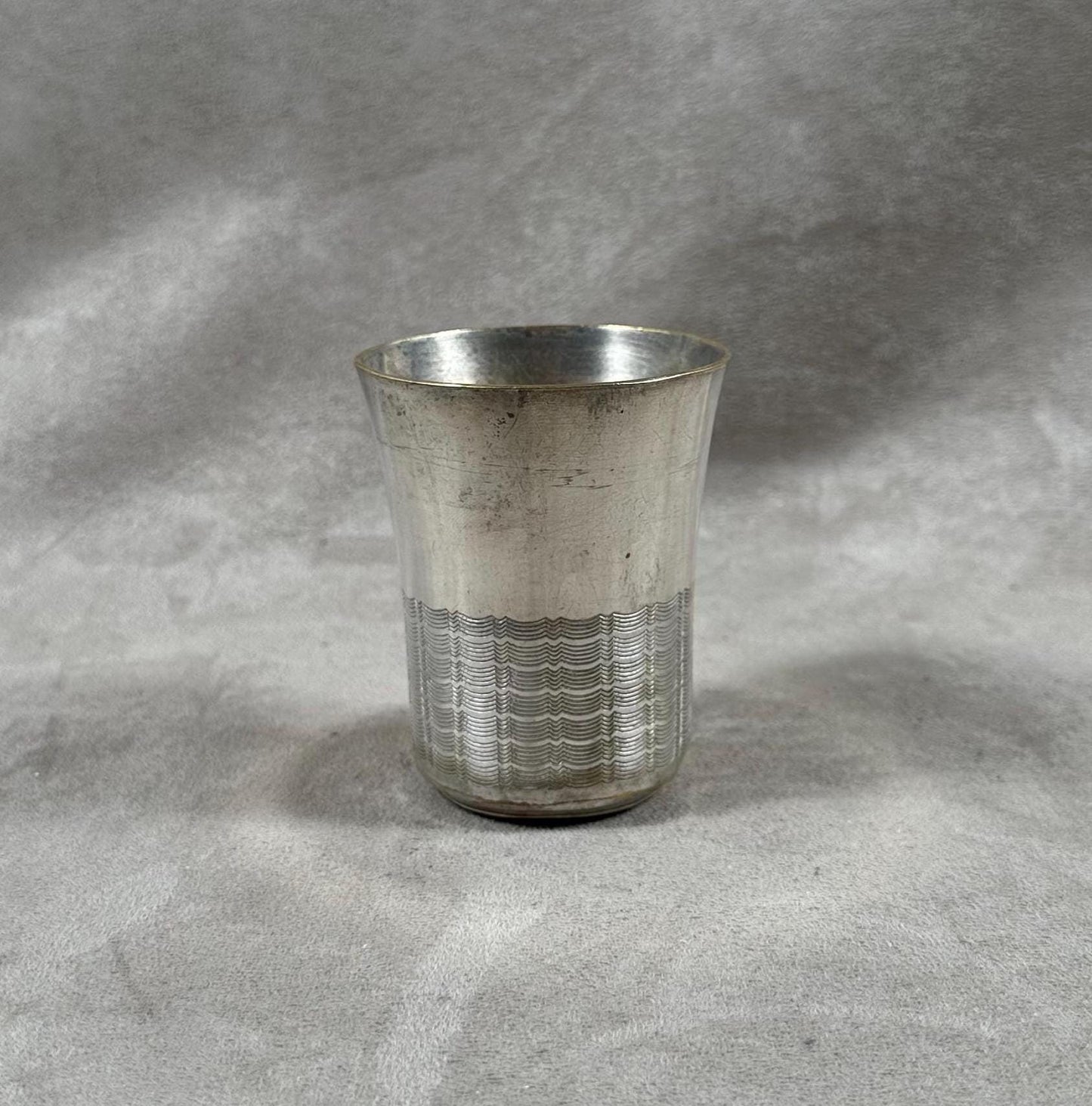 Timbale de baptêmes en métal argenté Made in France 1970's