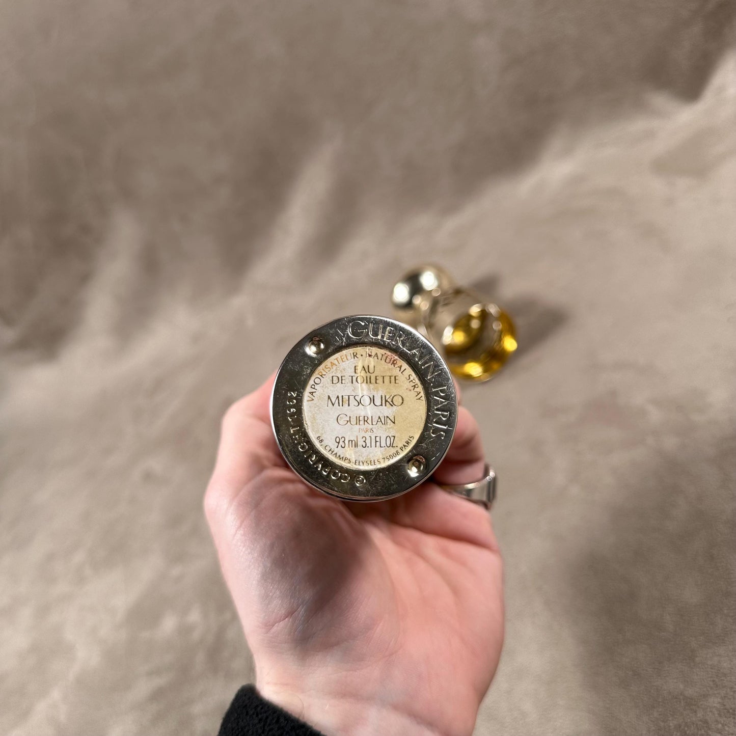 Guerlain Paris Vintage Reusable Empty Travel Perfume Bottle Case