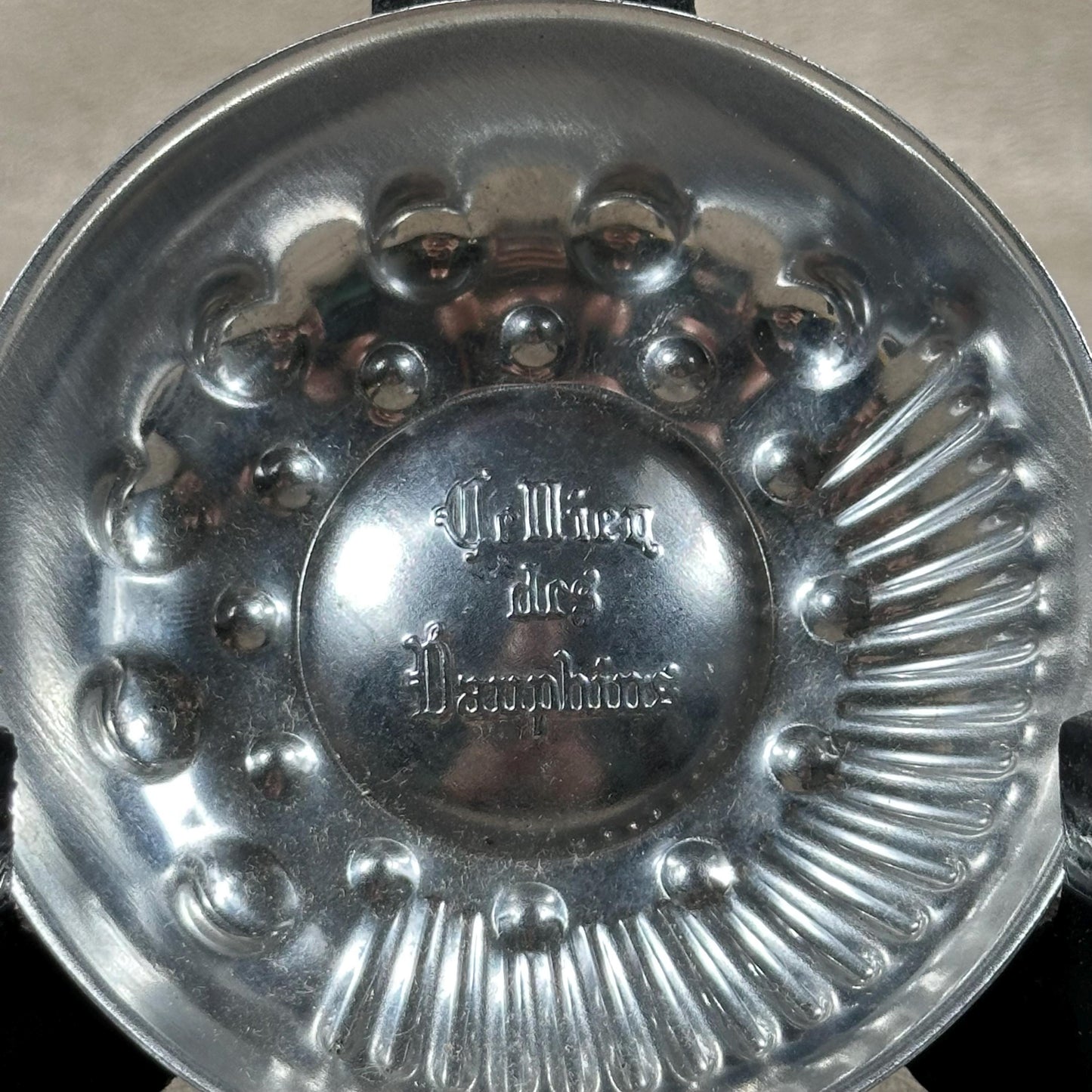 Tastevin en Acier, Bourgognes Patriarche, Made in France, Vintage 1970