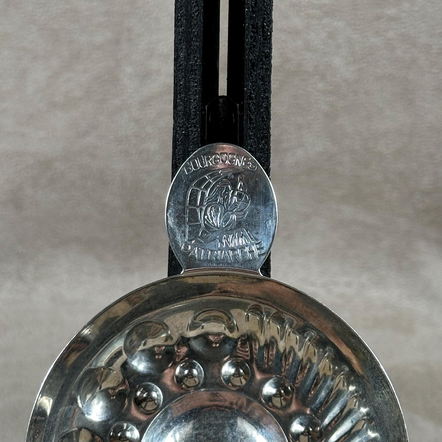 Tastevin en Acier, Bourgognes Patriarche, Made in France, Vintage 1970