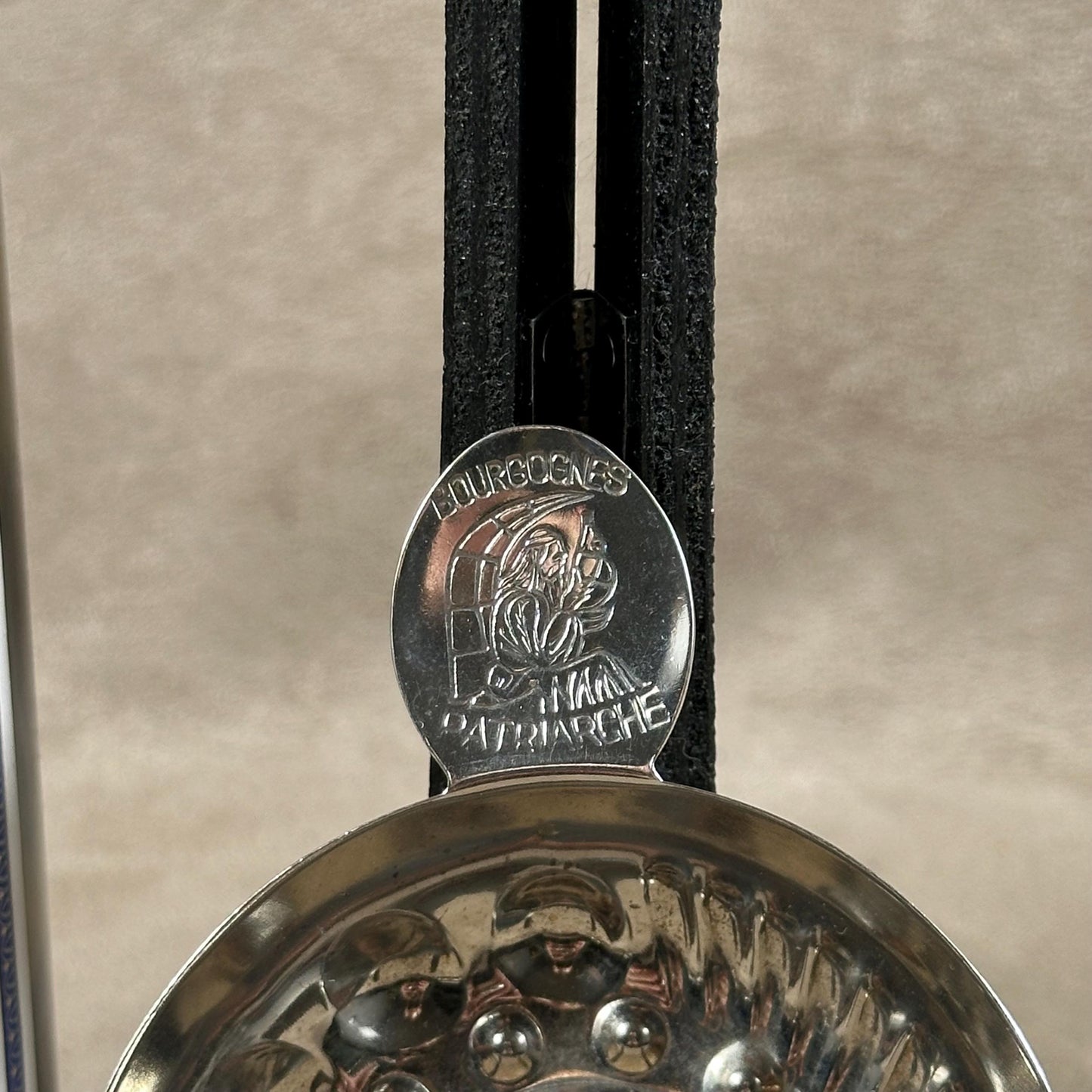 Tastevin en Acier, Bourgognes Patriarche, Made in France, Vintage 1970