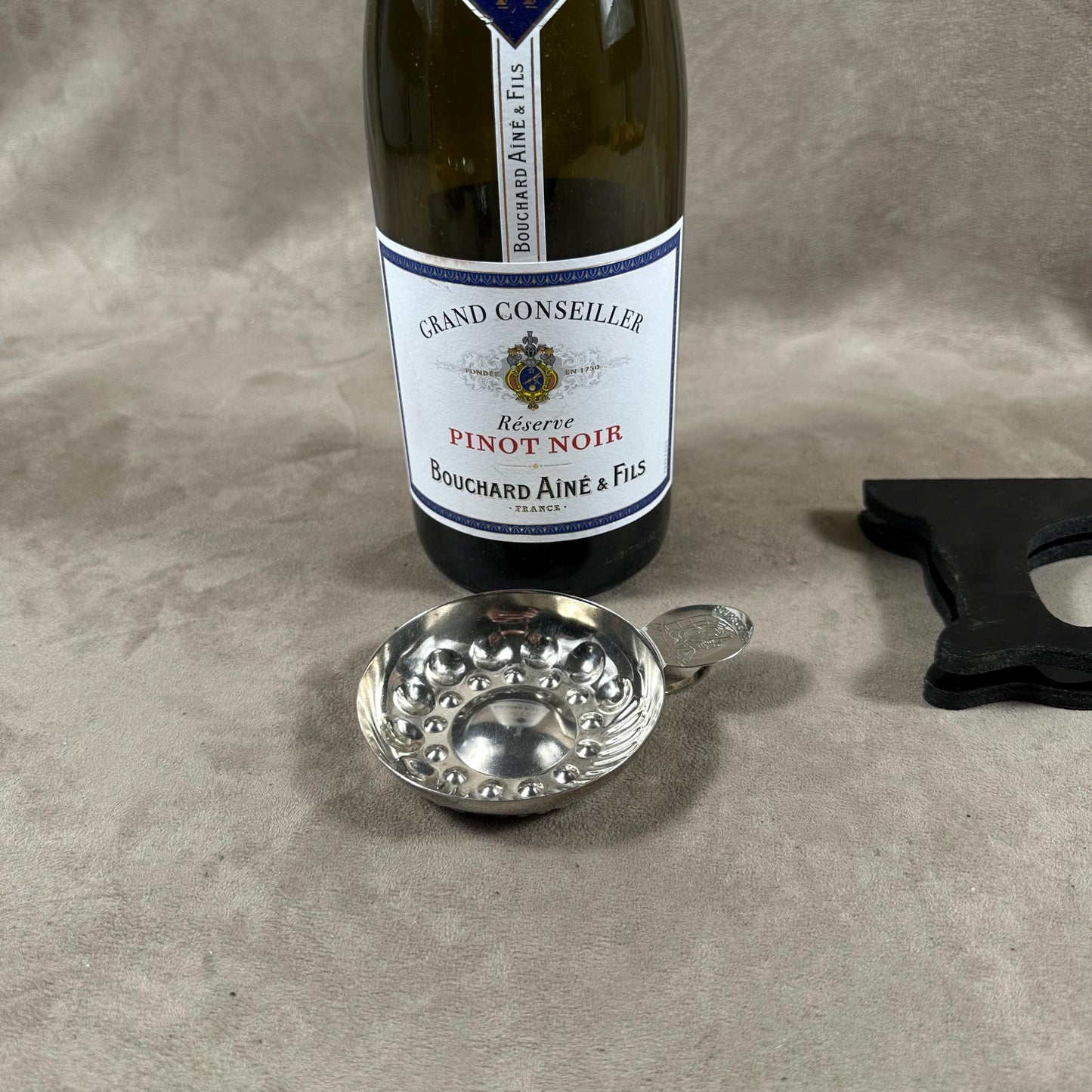 Tastevin en Acier, Bourgognes Patriarche, Made in France, Vintage 1970