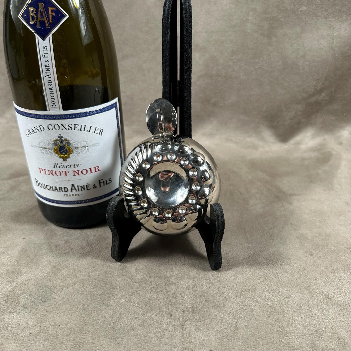 Tastevin en Acier, Bourgognes Patriarche, Made in France, Vintage 1970