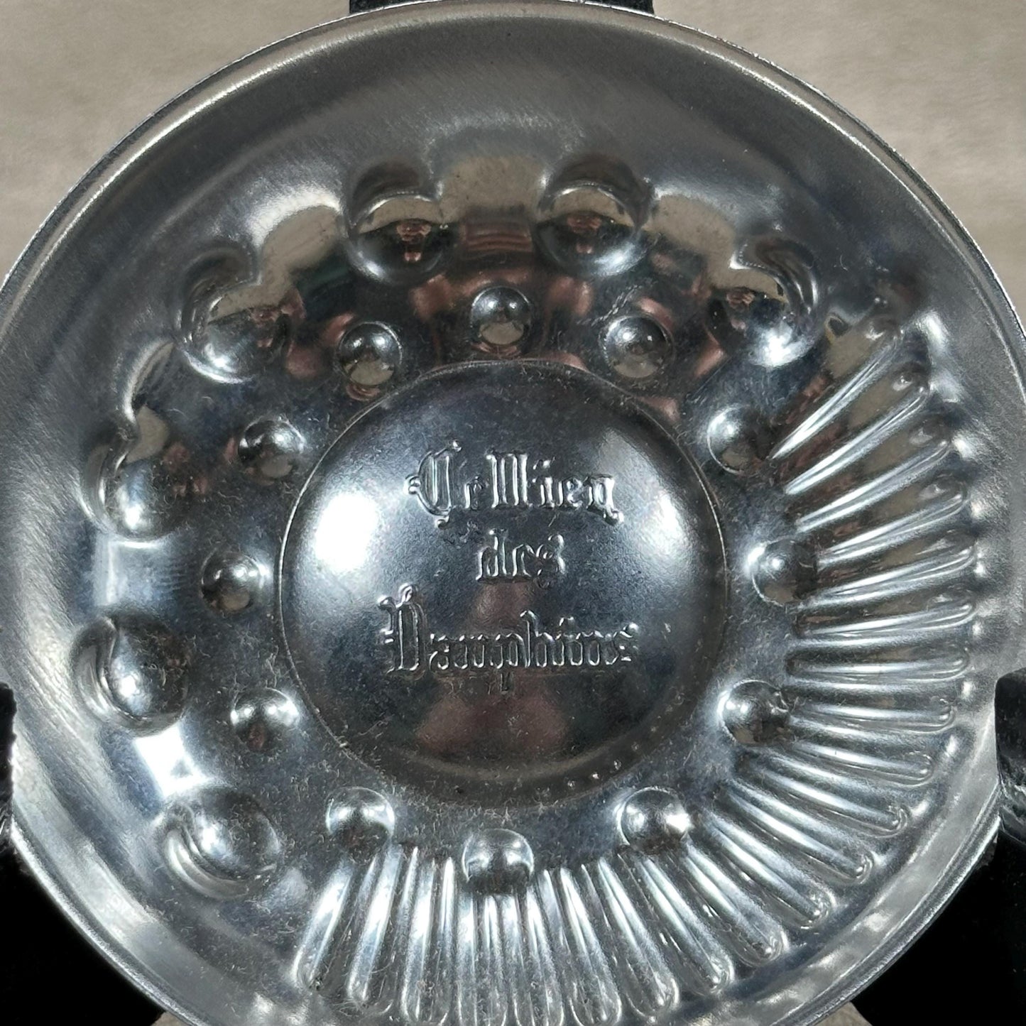 Tastevin en Acier Cellier des Dauphins, Made in France, Vintage 1970