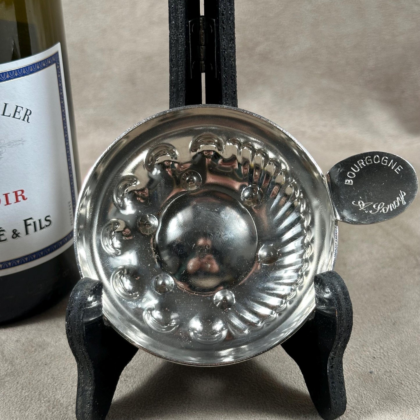 Tastevin en Acier A.Sonoys Bourgogne , Made in France, Vintage 1970