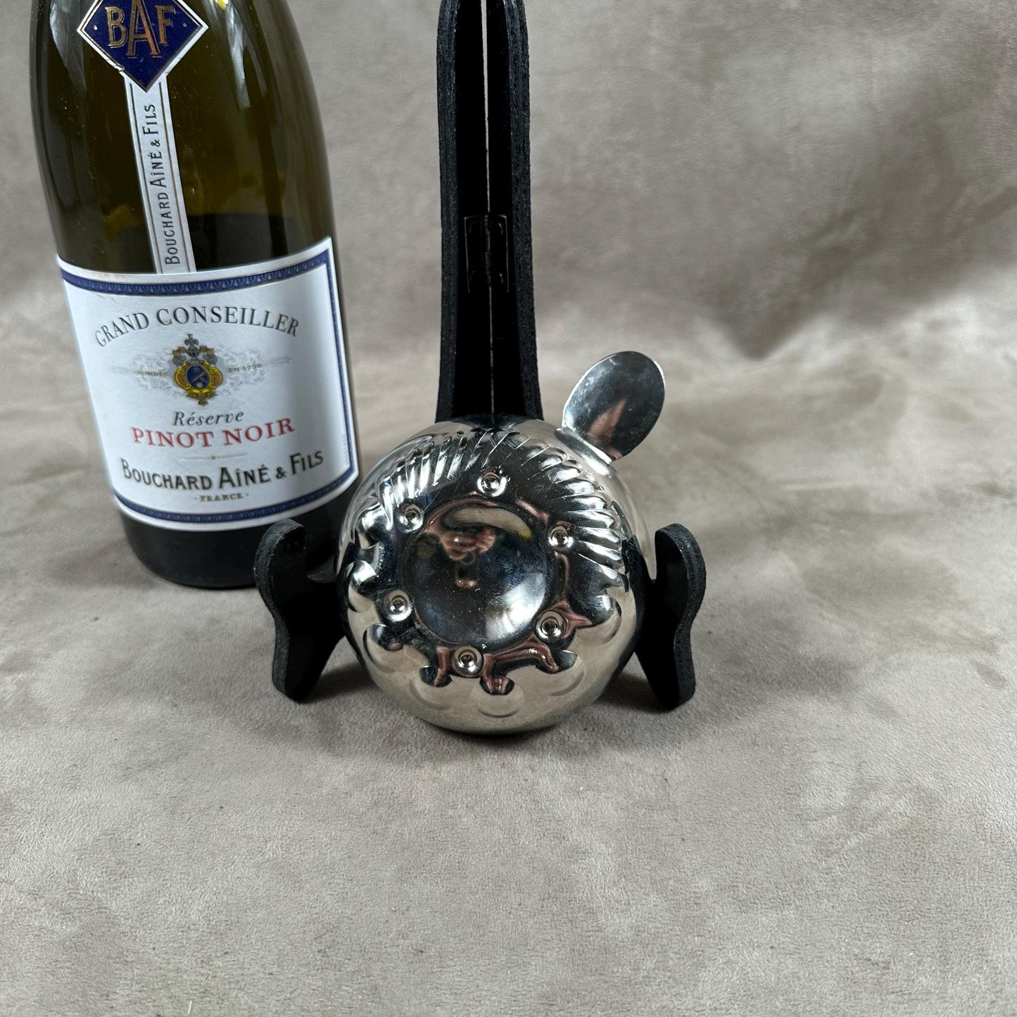 Tastevin en Acier A.Sonoys Bourgogne , Made in France, Vintage 1970