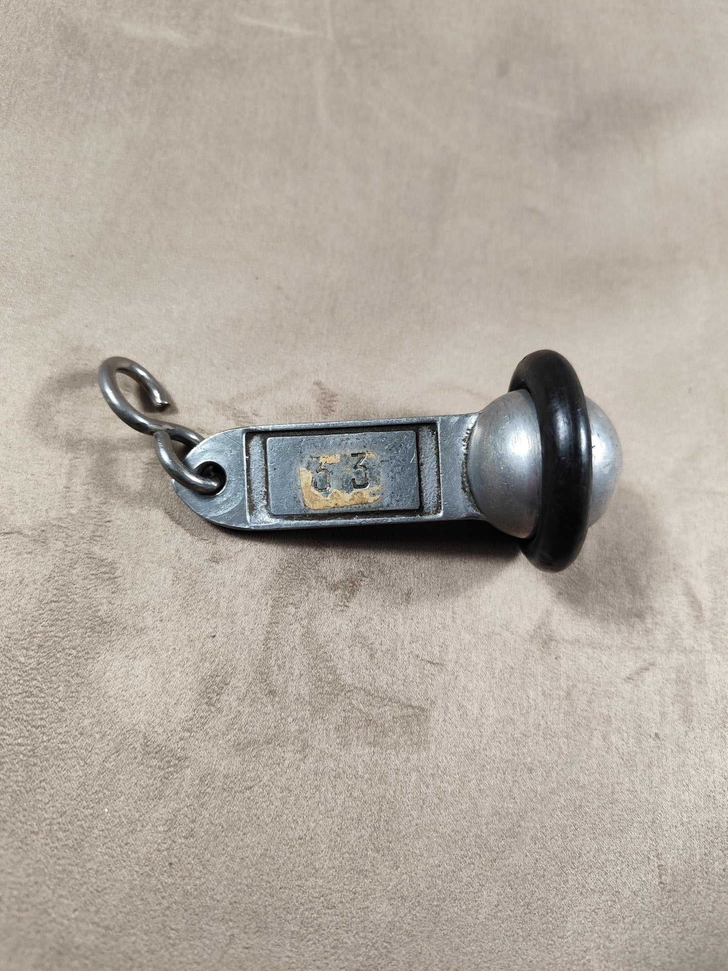 RARE Porte clés en Métal, Hôtel Bristol Reims Champagne, Chambre #33, Made in France, Vintage 1970