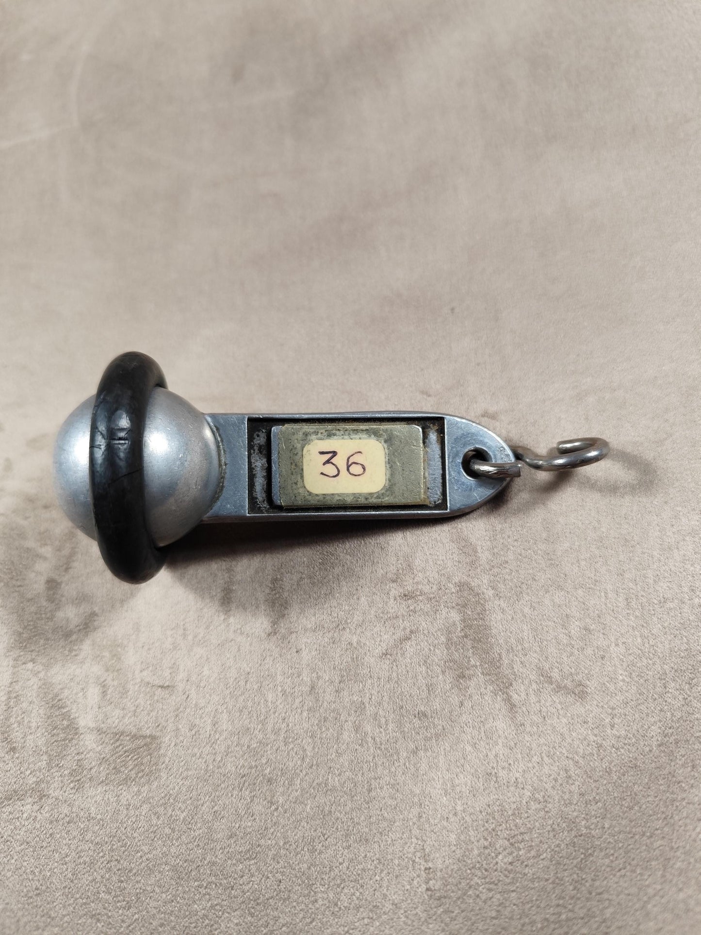 RARE Porte clés en Métal, Hôtel Bristol Reims Champagne, Chambre #36, Made in France, Vintage 1970