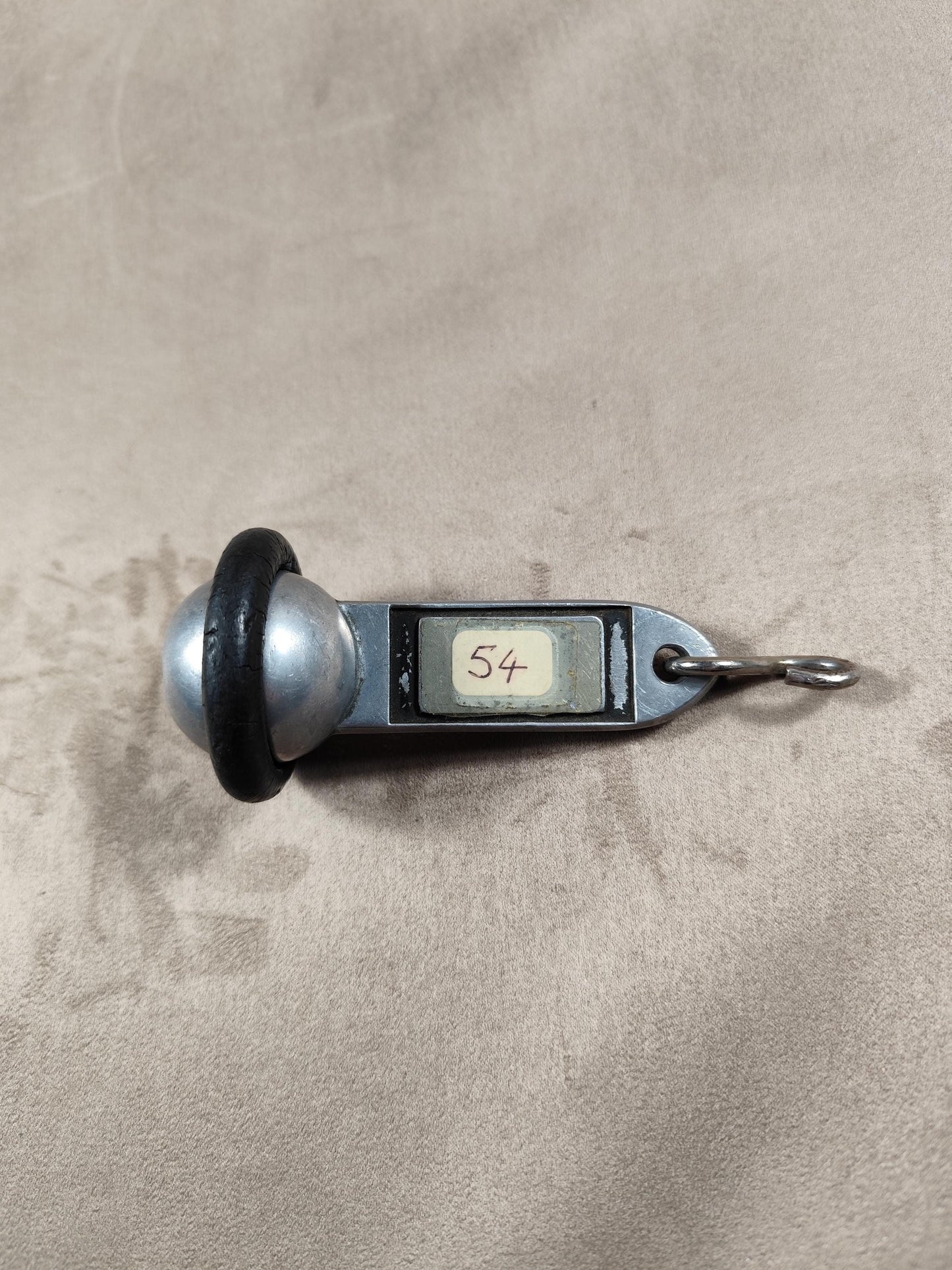 RARE Porte clés en Métal, Hôtel Bristol Reims Champagne, Chambre #54, Made in France, Vintage 1970