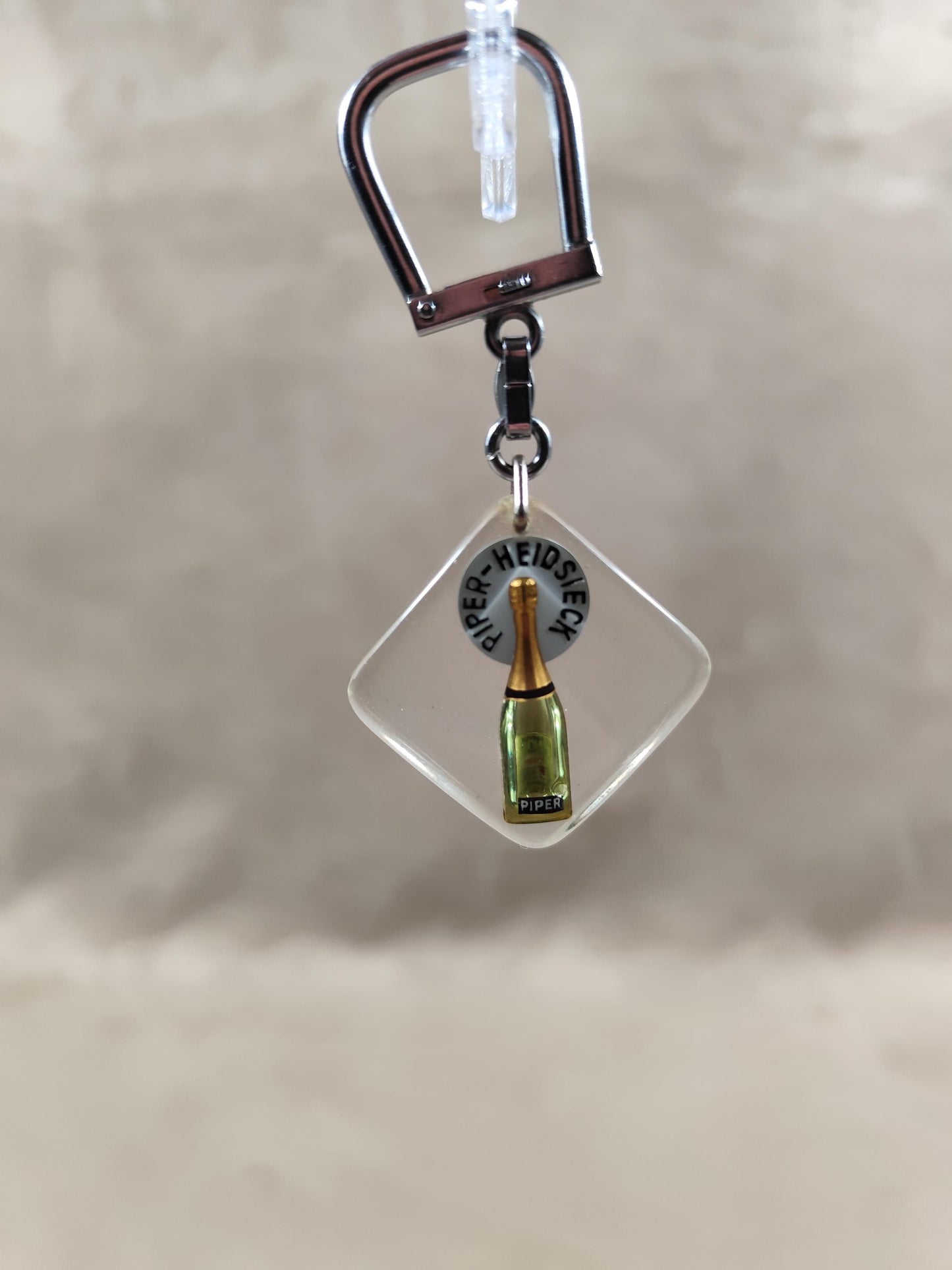 Porte clés Bourbon à bulle Champagne Piper-Heidsieck Made in France Vintage 1970