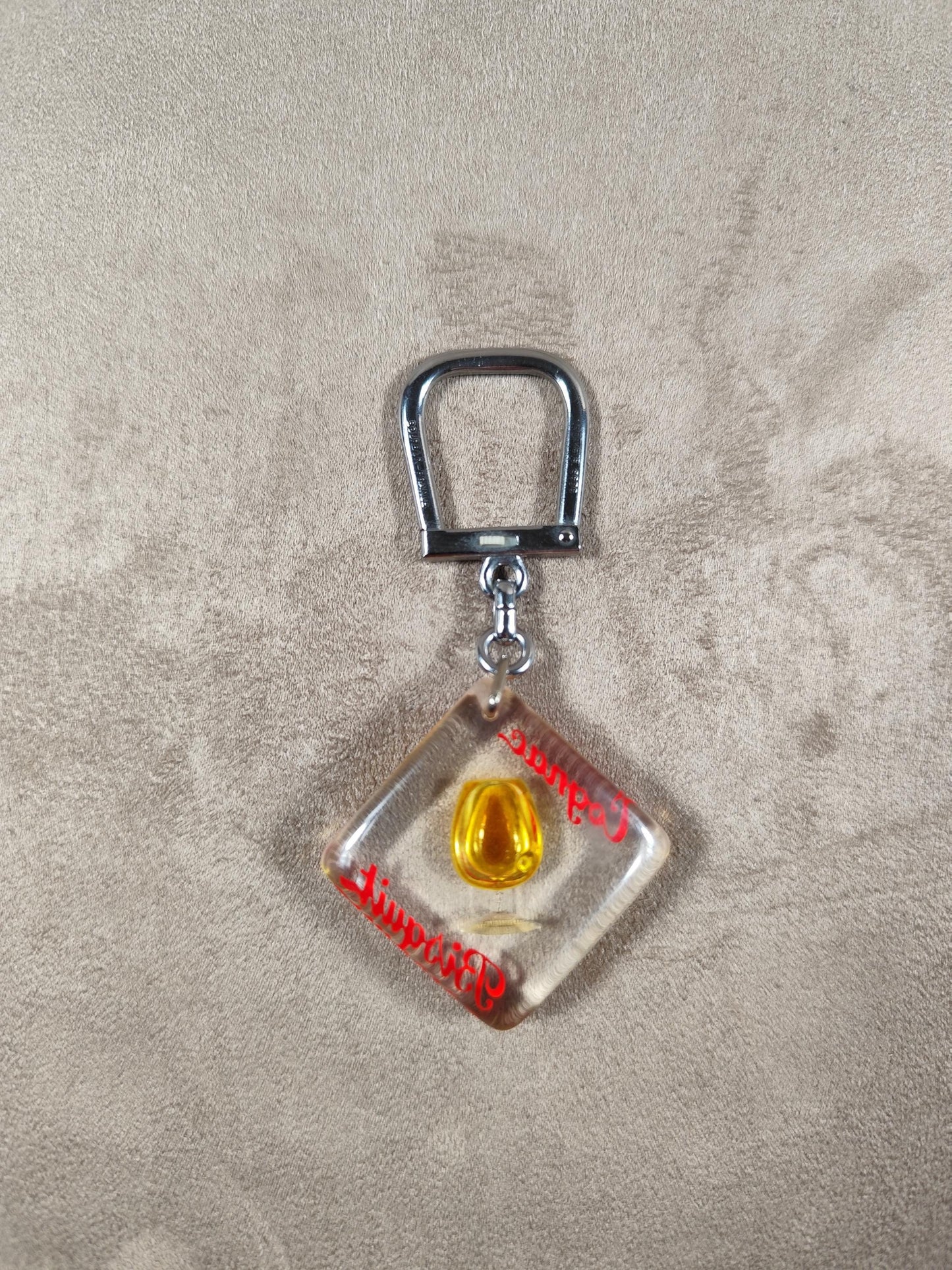 Porte clés Bourbon à bulle Cognac Bisquit Made in France Vintage 1970