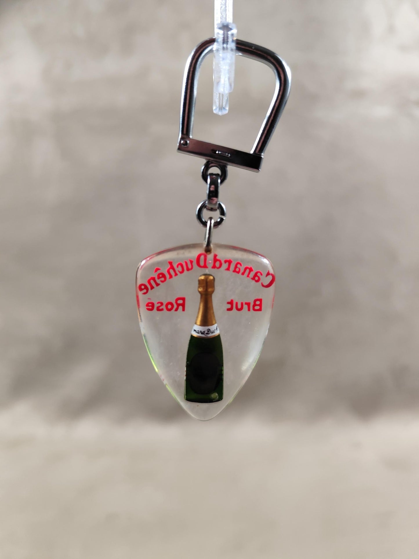 Porte clés Bourbon à bulle Champagne Canard Duchêne Made in France Vintage 1970