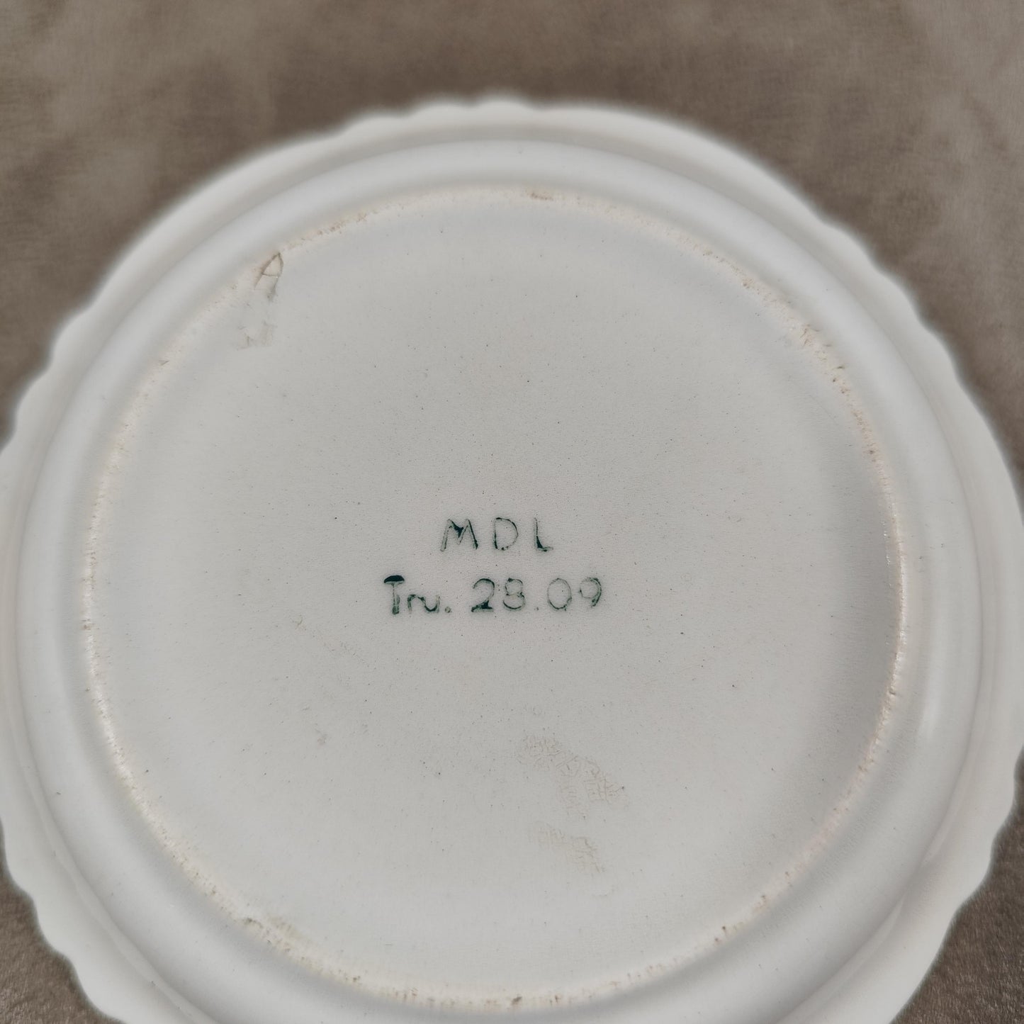 Cendrier Publicitaire en faience Thé Lipton par Moulin des Loups Made in France Vintage 1980