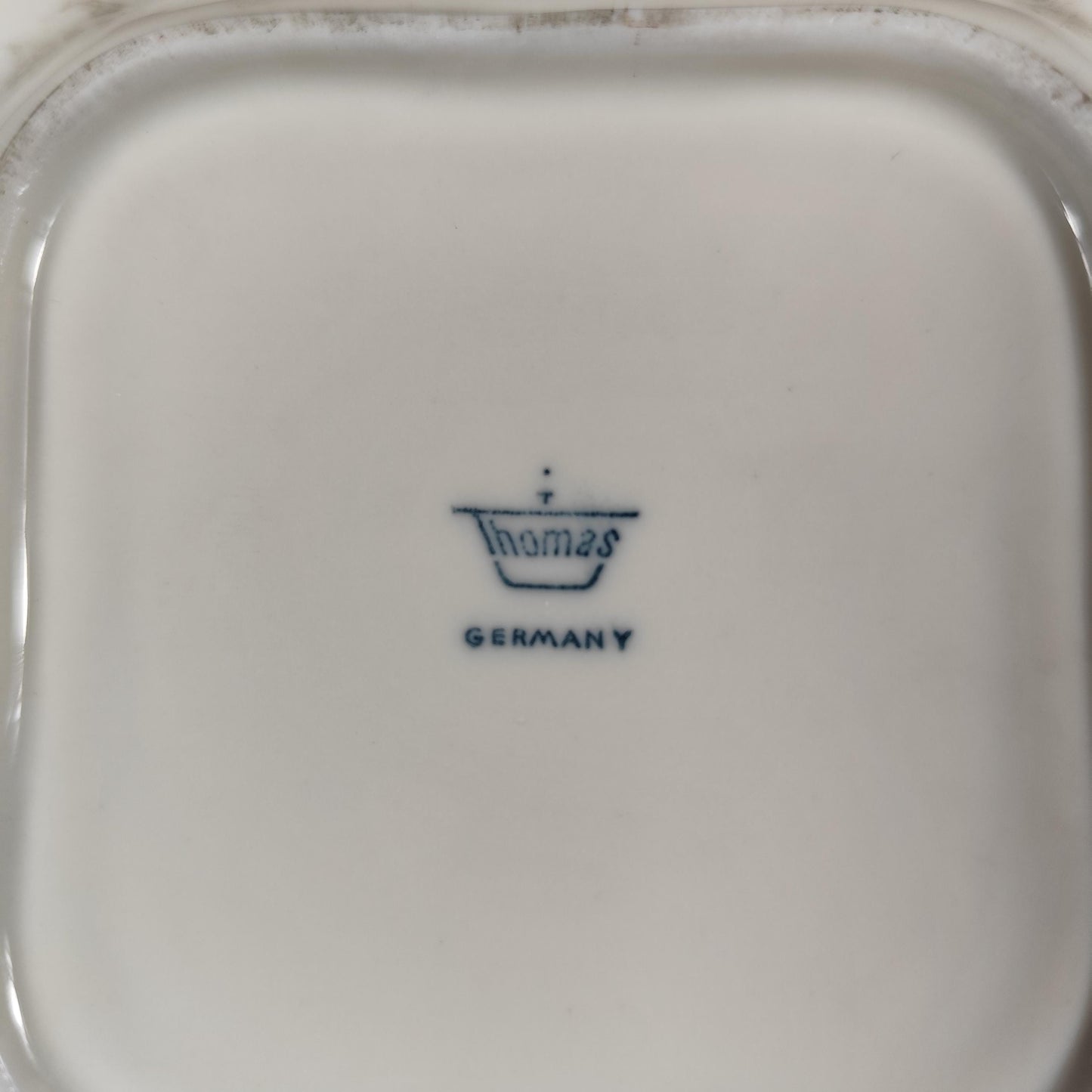 Cendrier publicitaire en faience Brandy Asbach Uralt Made in Germany Vintage 1970