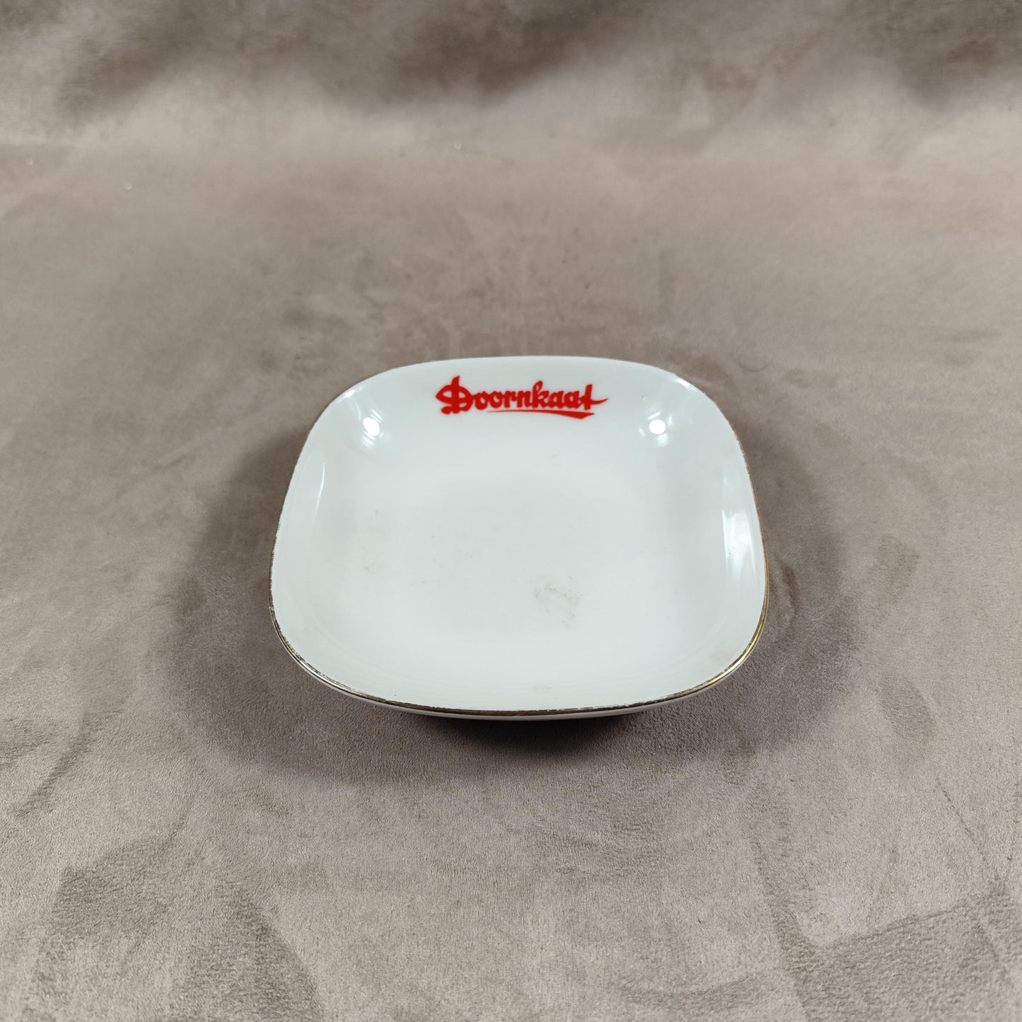 Cendrier publicitaire en faience liqueur Doornkaat par Hutschenreuther Made in Germany Vintage 1970