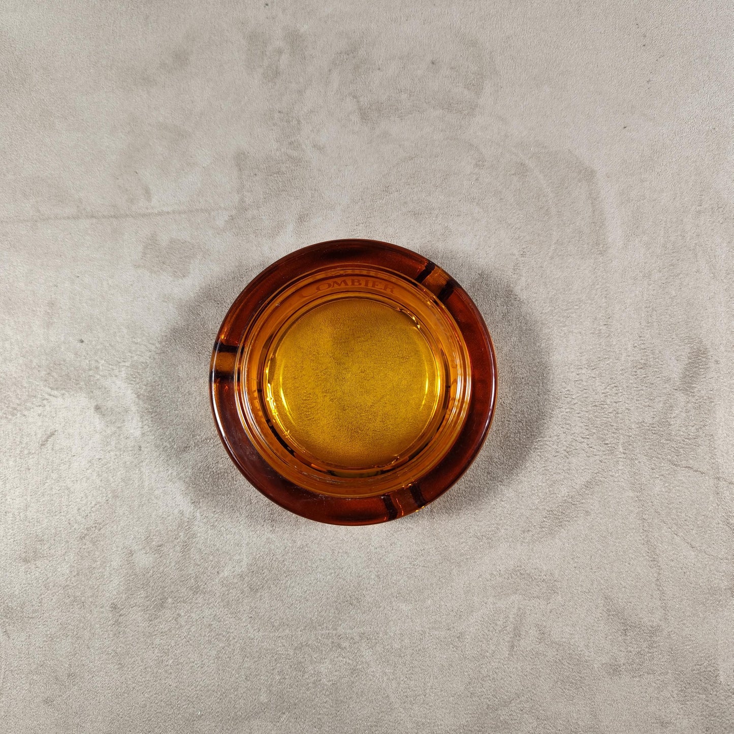 Cendrier publicitaire en verre Liqueur Combier, Made in France, Vintage 1970