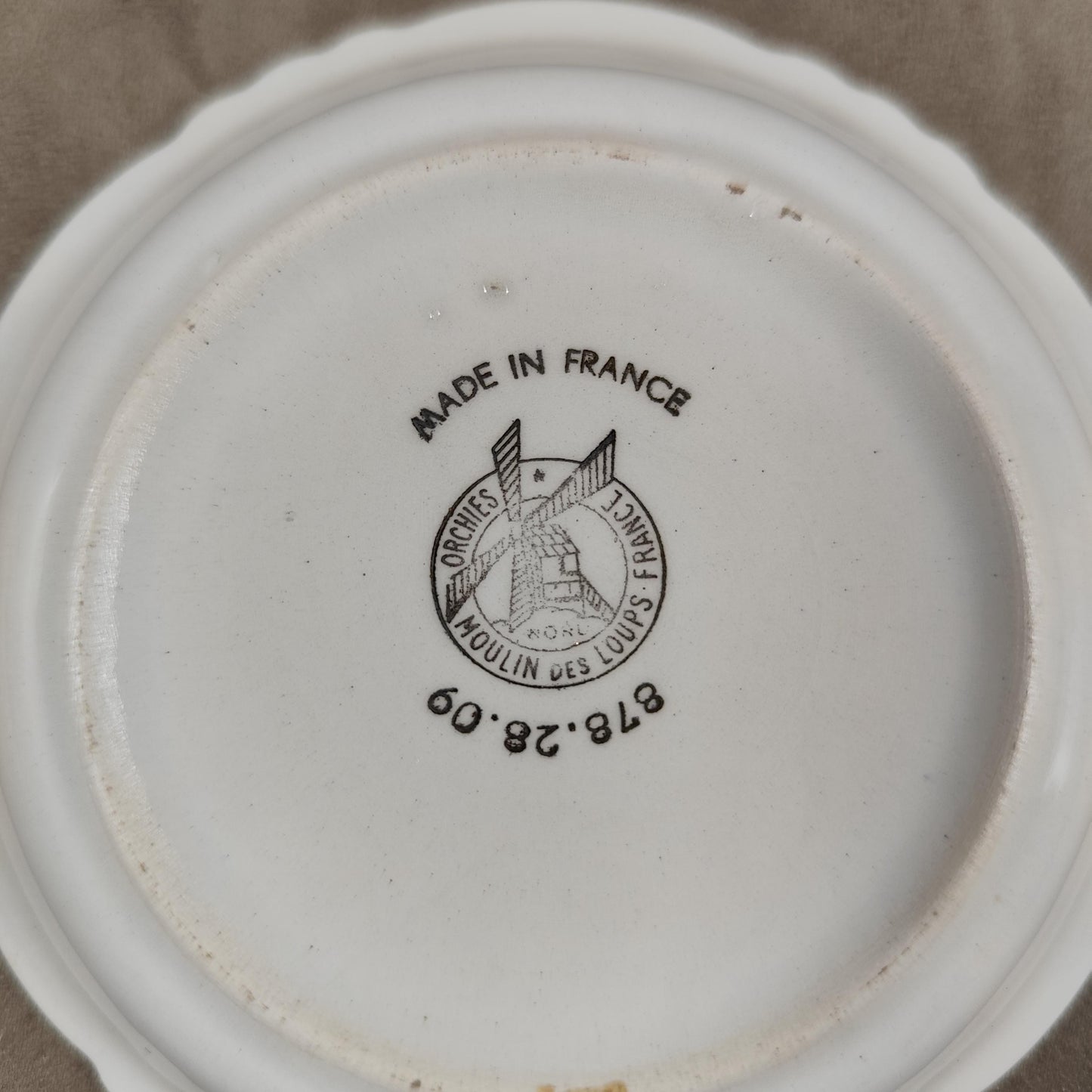 Cendrier Champagne Charles Heidsieck en faience Moulin des Loups Vintage 1970