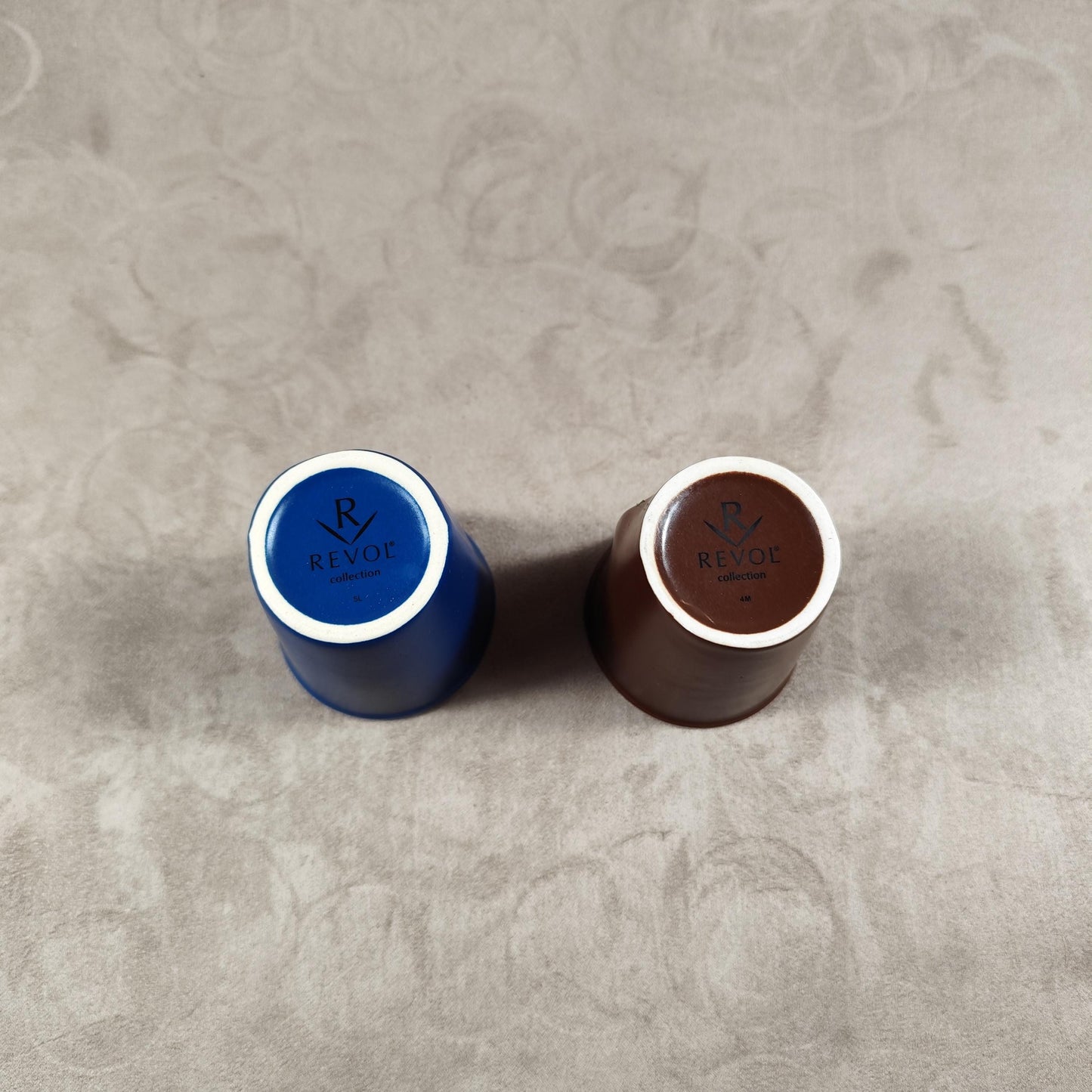 Lot de 2 gobelet Froissé REVOL en céramique, Made in France, Vintage 2000