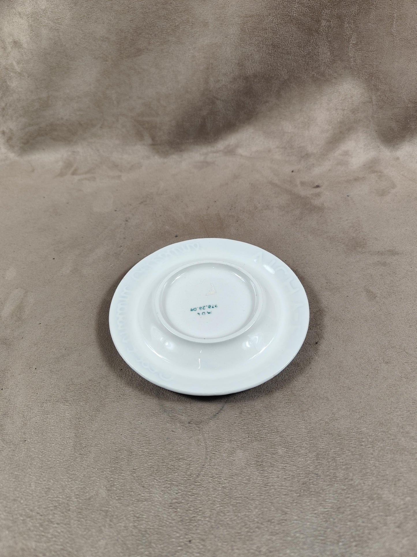Cendrier publicitaire en faience Vichy Etat C'est l'instant "Célestins" Made in France Vintage 1980