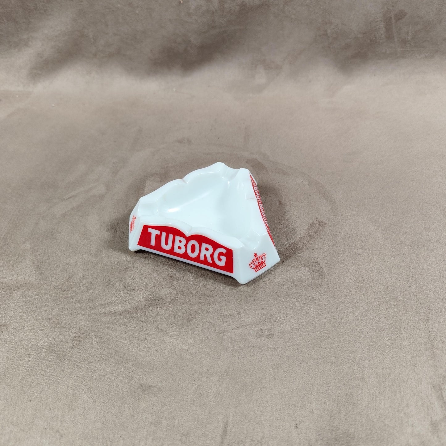 Cendrier Publicitaire en Opalex, Tuborg Bière, Made in France, Vintage 1980