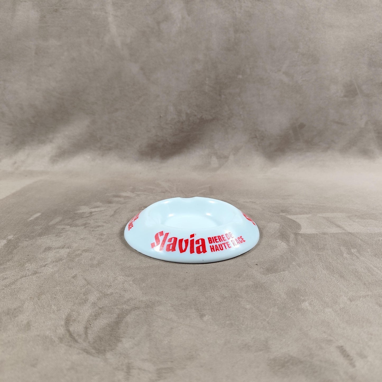 Cendrier en verre La Slavia Made in France Vintage 1970