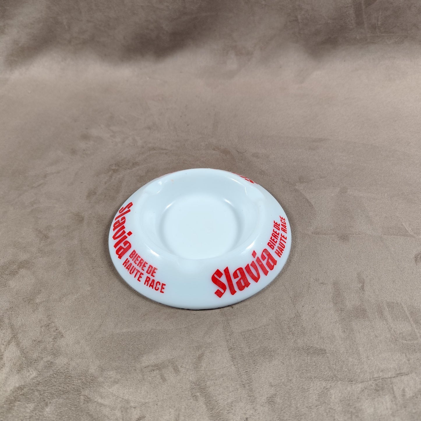 Cendrier en verre La Slavia Made in France Vintage 1970