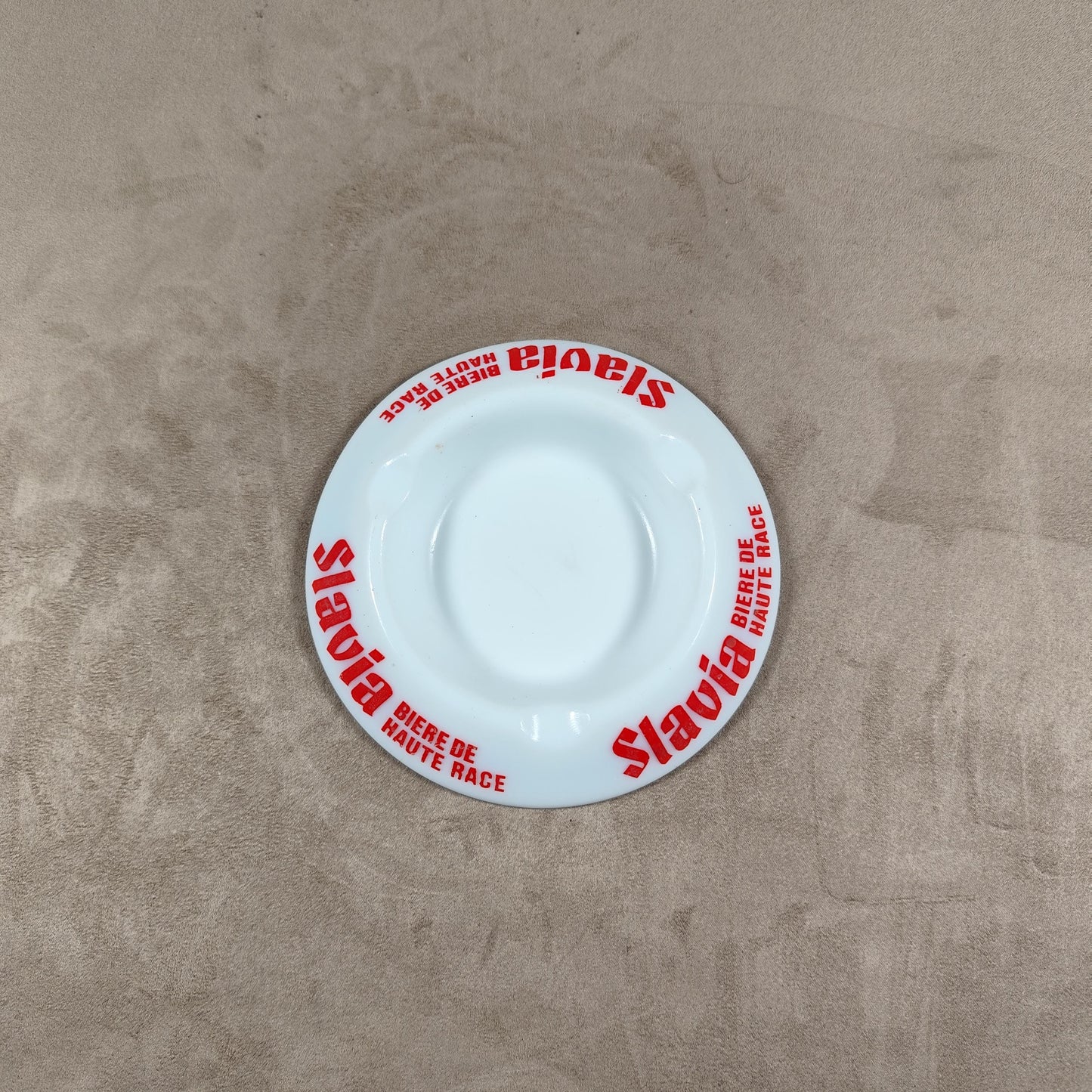 Cendrier en verre La Slavia Made in France Vintage 1970