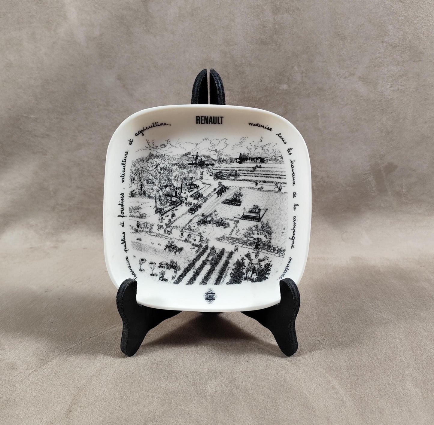Cendrier publicitaire Ornamine RENAULT, Made in France, Vintage 1970
