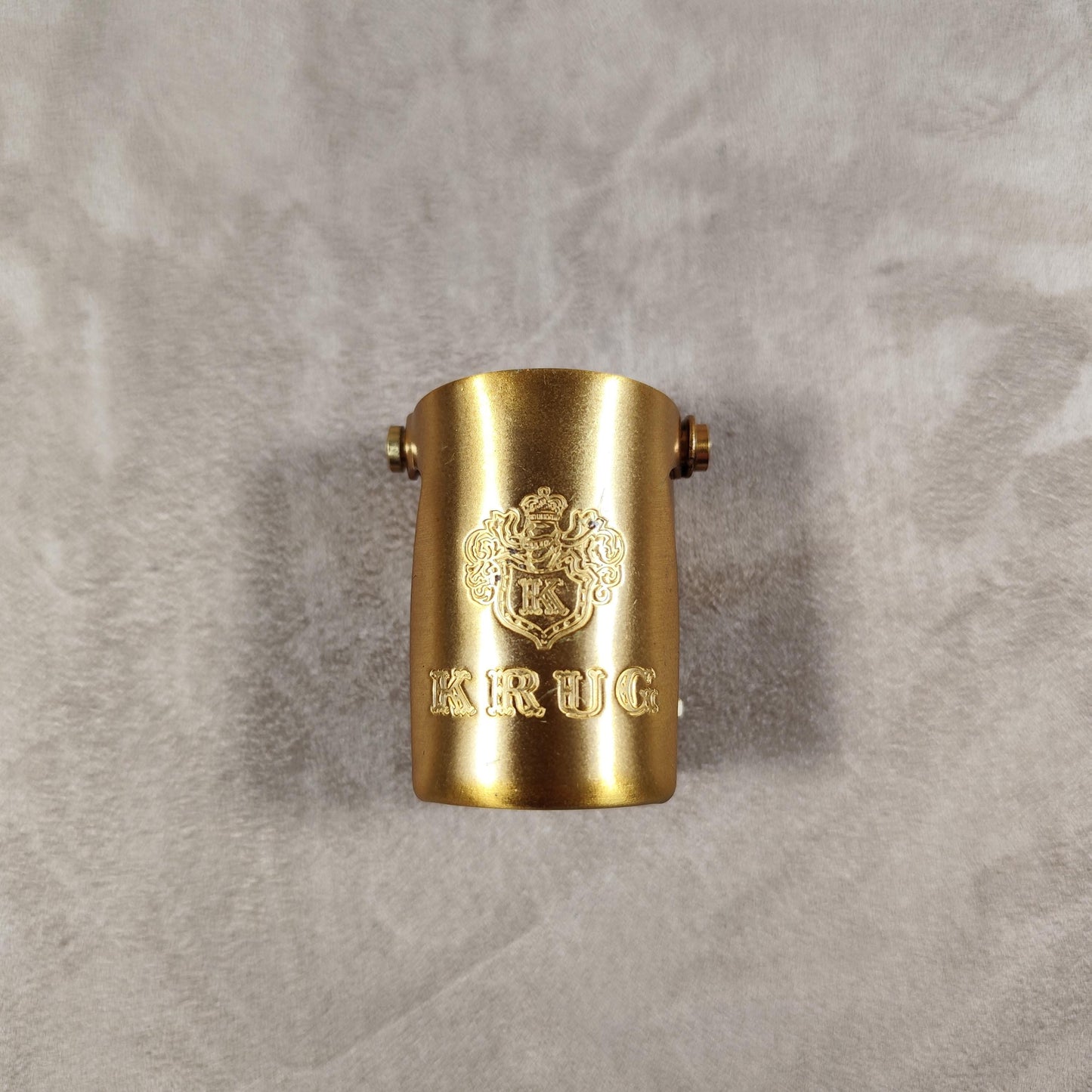 Bouchon stoppeur métal Champagne Krug pour bouteille de champagne entamée 1990