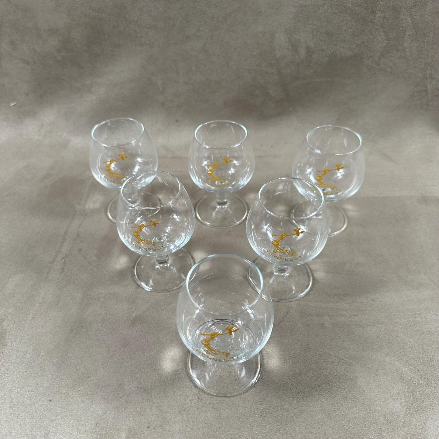 Lot de 6 Verres Hennessy vintage Made in France
