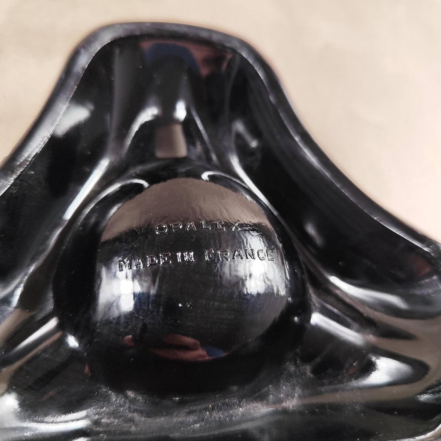 Cendrier Publicitaire en Opalex Champagne Becker Reims Made in France Vintage 1980